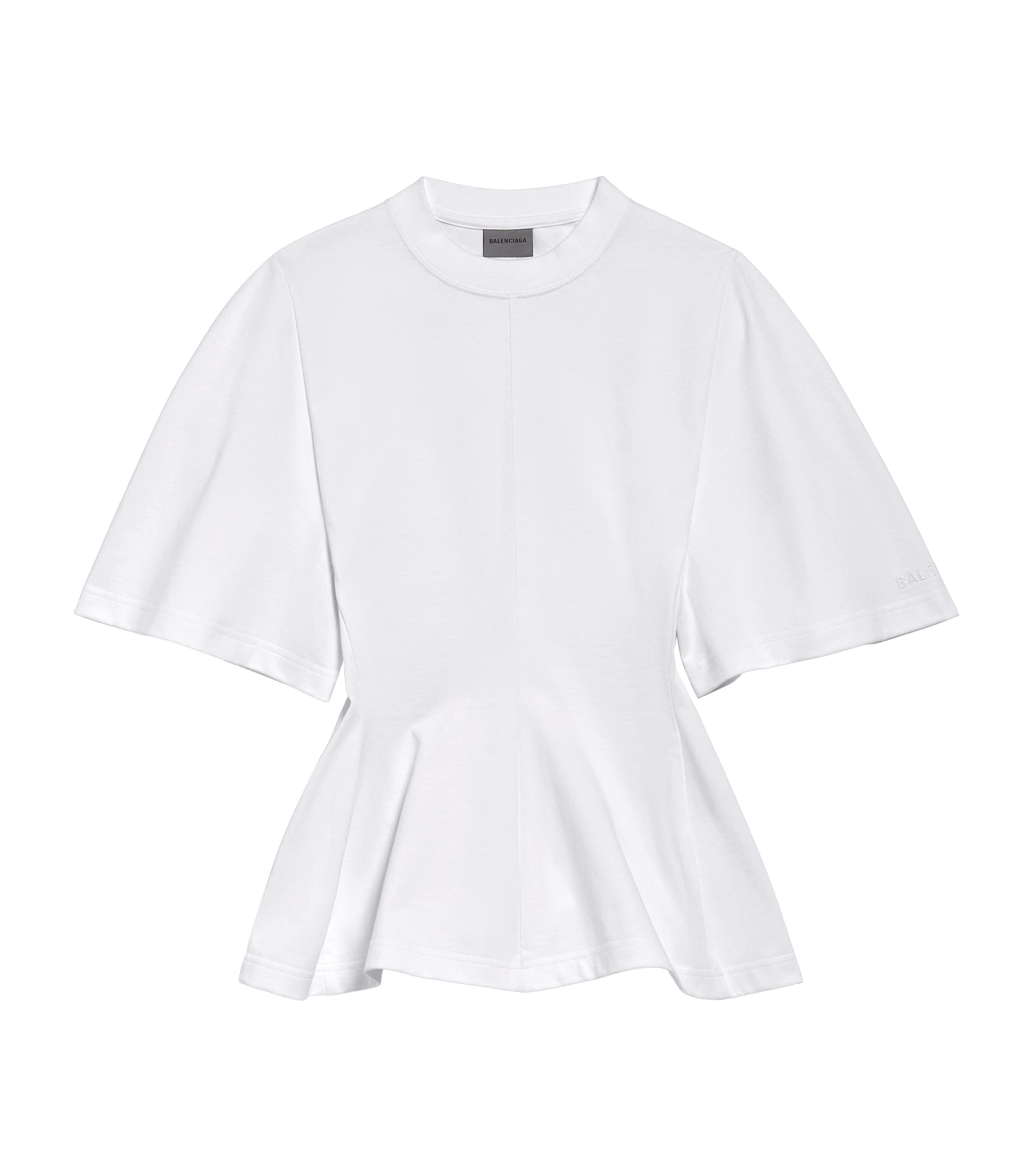Balenciaga Womens Cotton Shaped T-Shirt Image 1