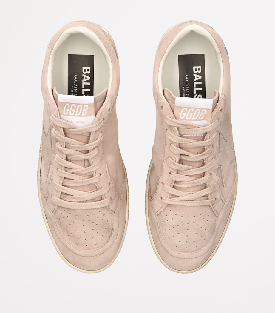 Suede Ball Star Low-Top Sneakers PALE PINK Image 4