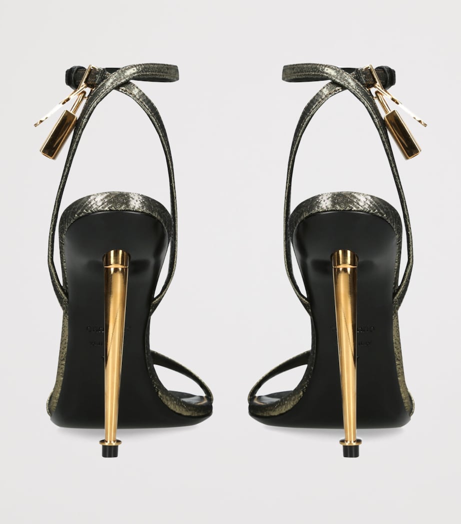 Leather Padlock Sandals 105 GOLD Image 2
