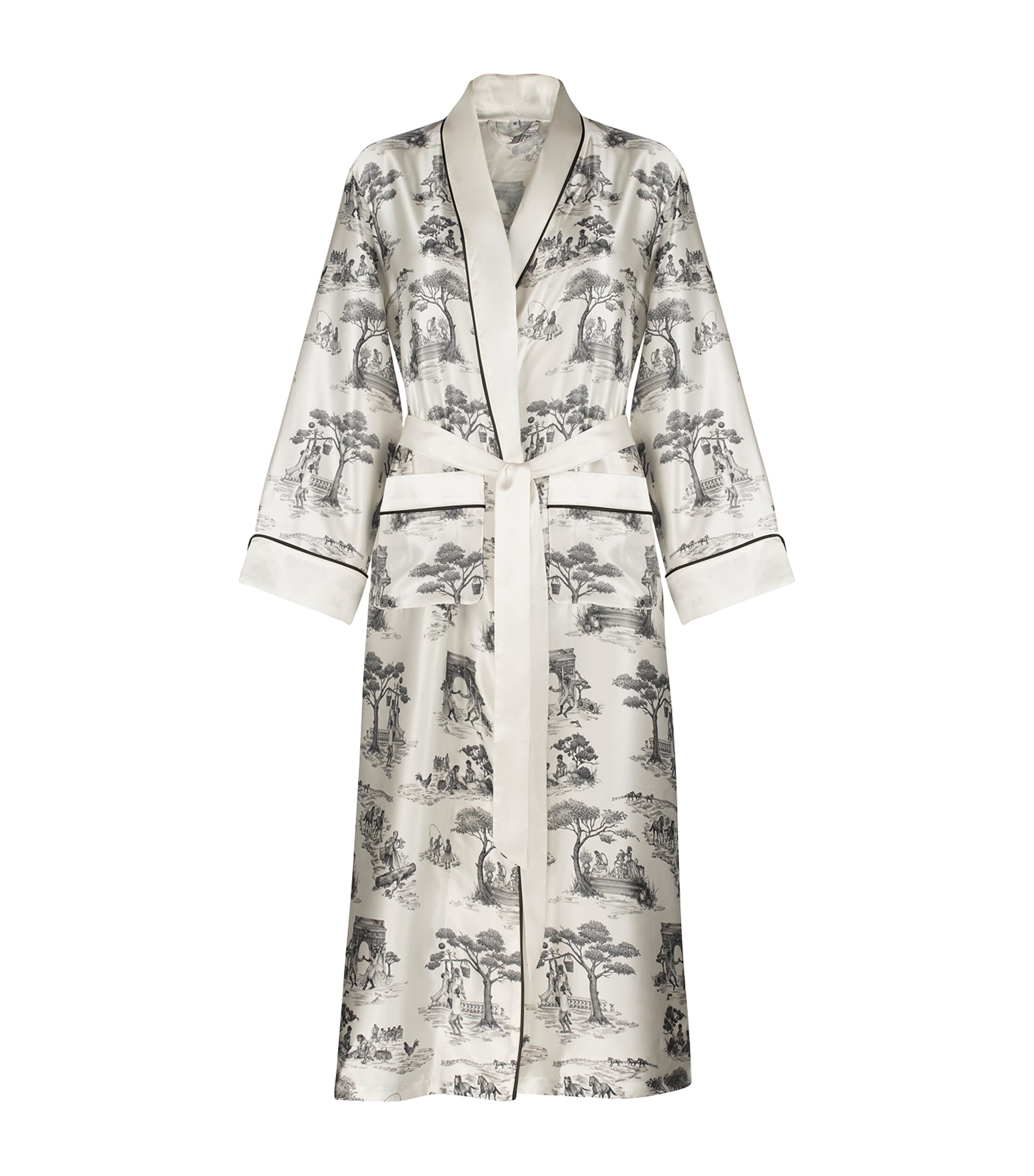 Gingerlily x Sheila Bridges Harlem Toile Print Robe (Medium) | Women Clothing | Nightwear | Dressing Gowns | Designers | Gingerlily