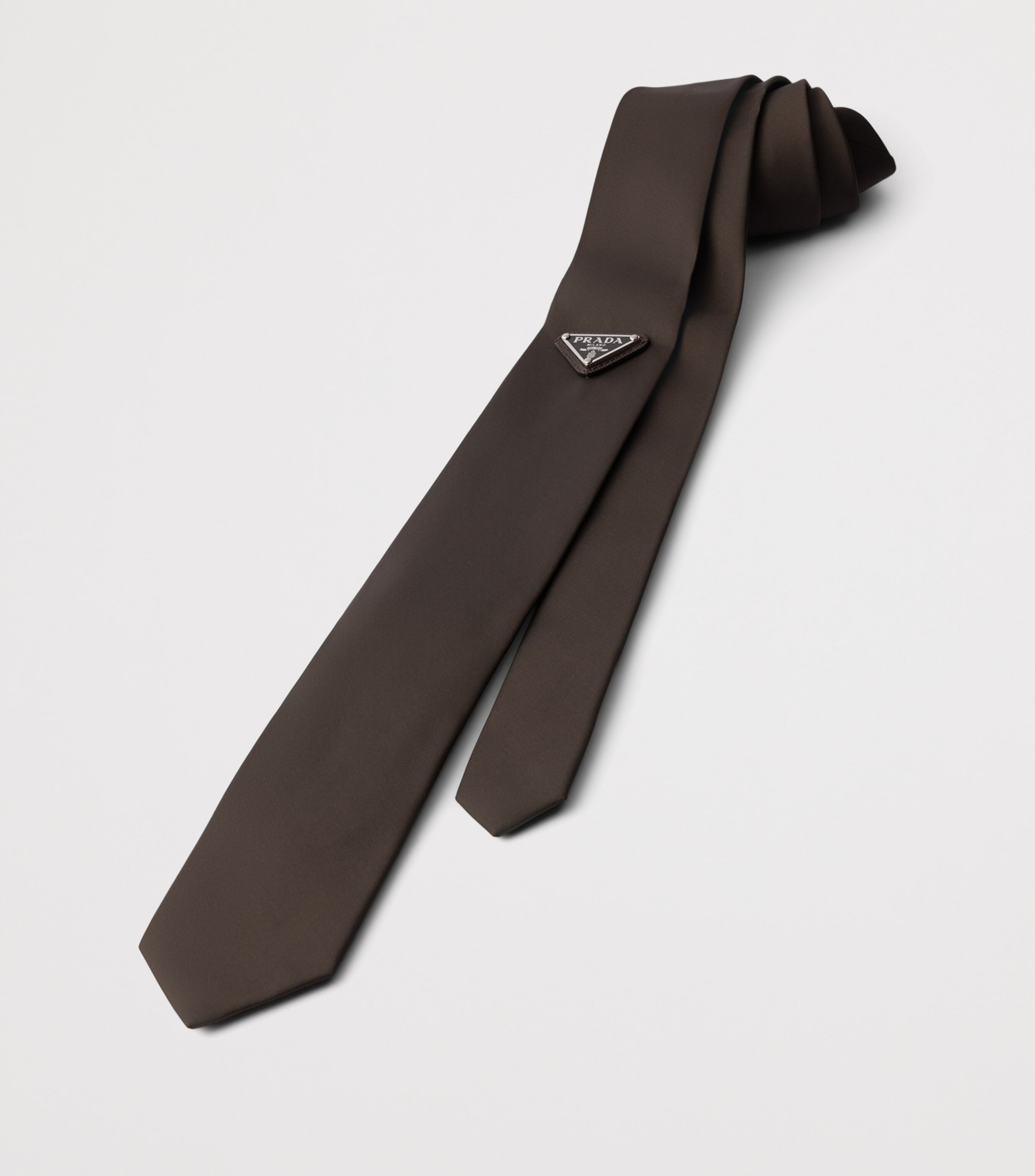 Prada Re–Nylon Tie Brown Image 2