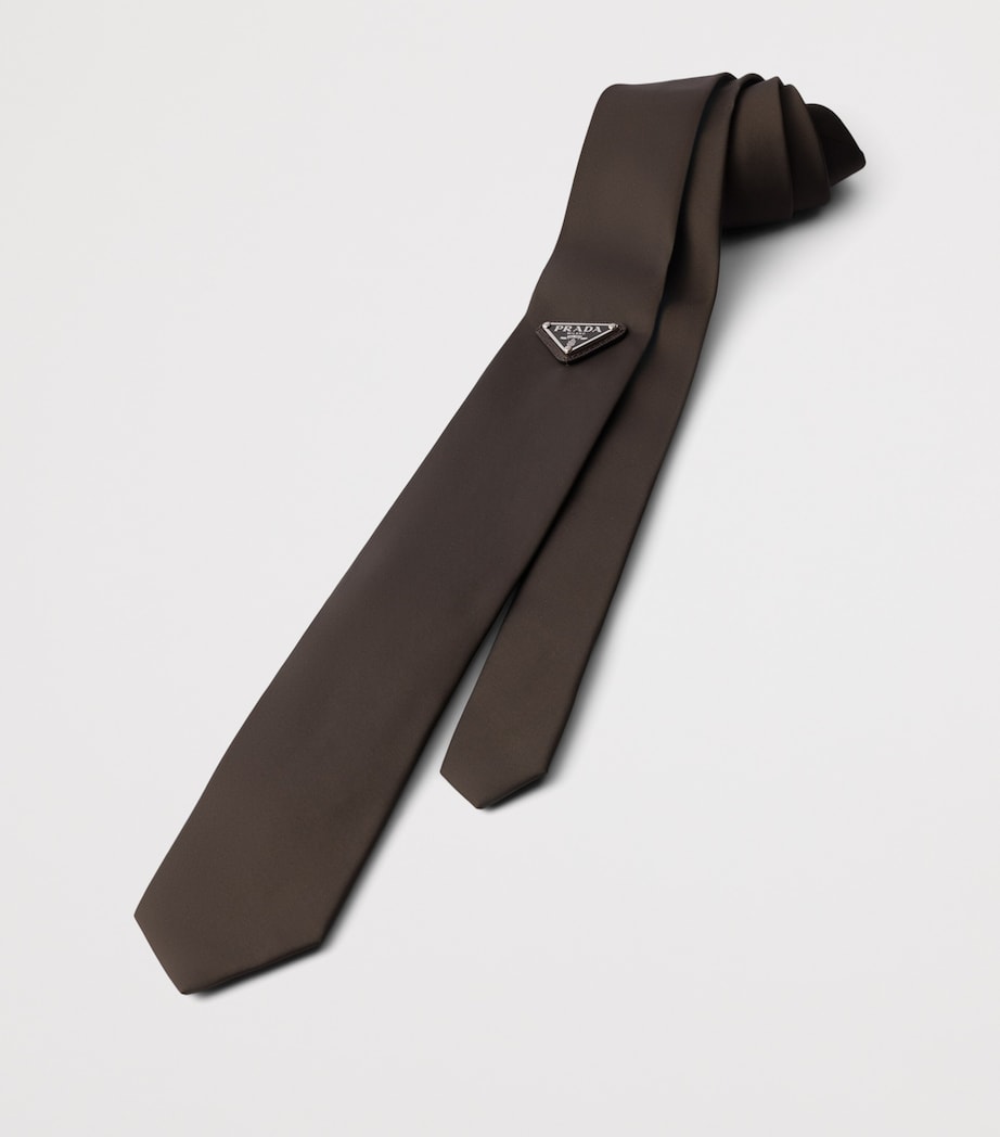 Prada Re–Nylon Tie Brown Image 2