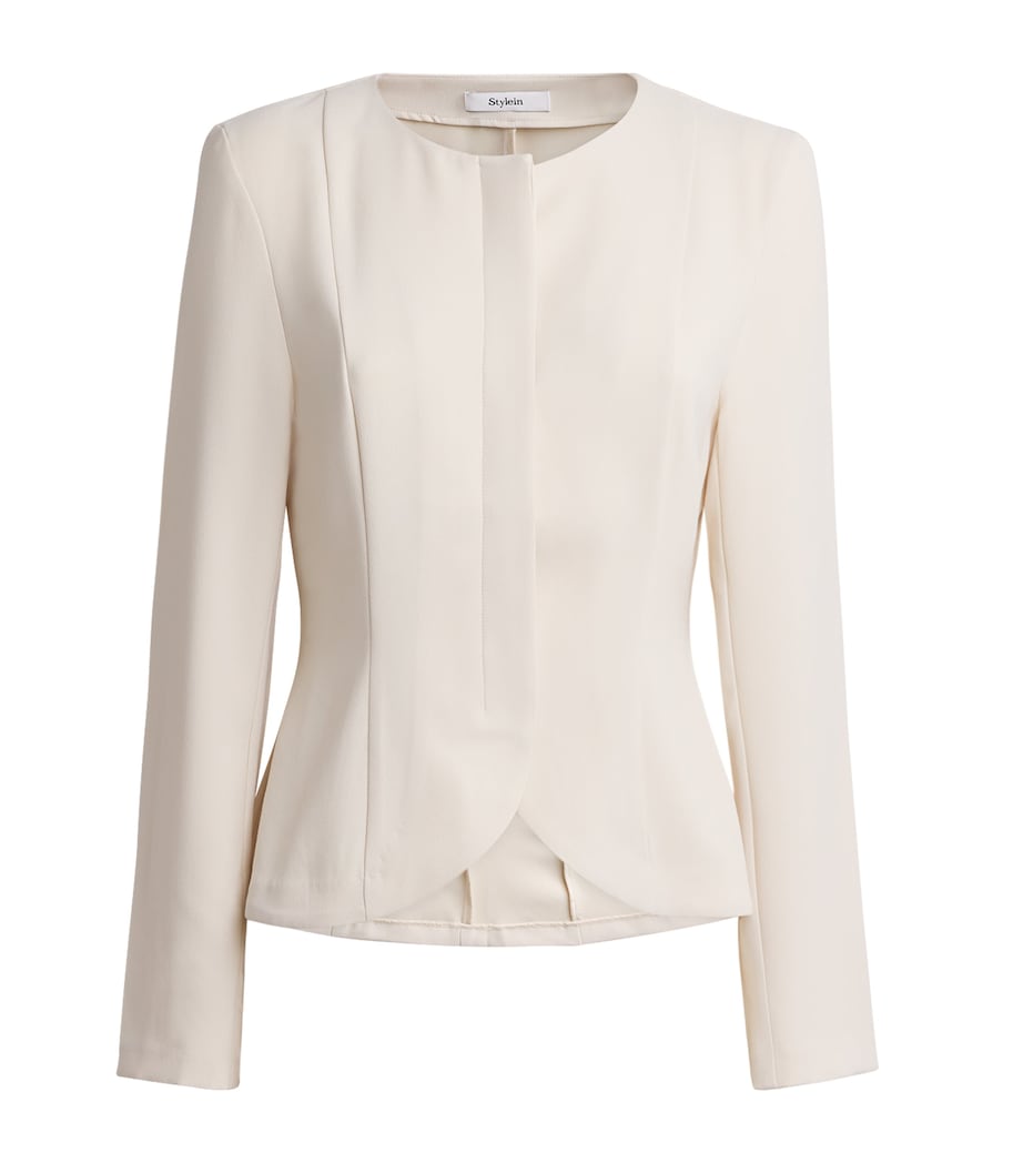 Stylein Womens Brienne Peplum Jacket Ivory Image 1