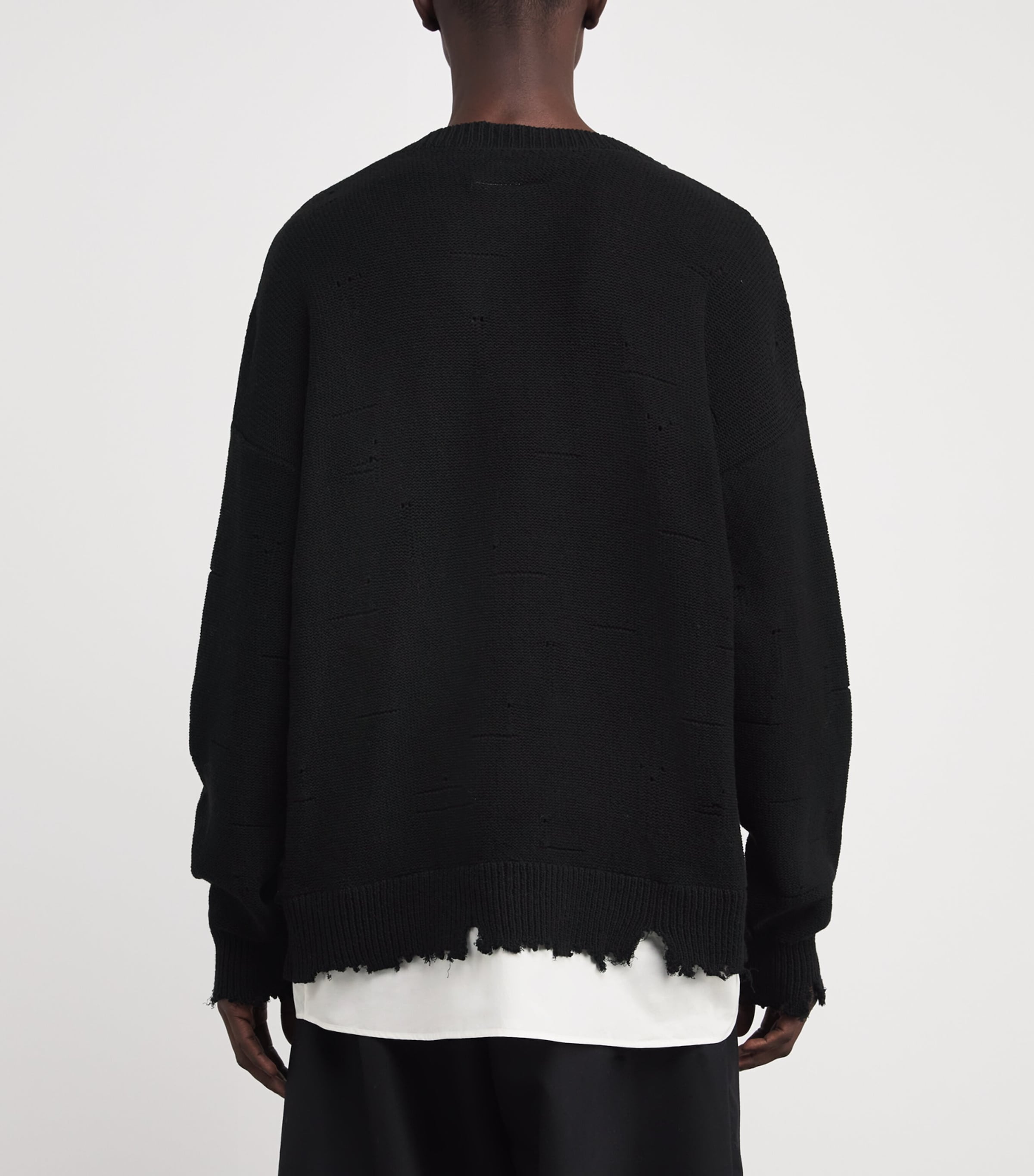 Cotton Distressed Sweater 900 Image 4