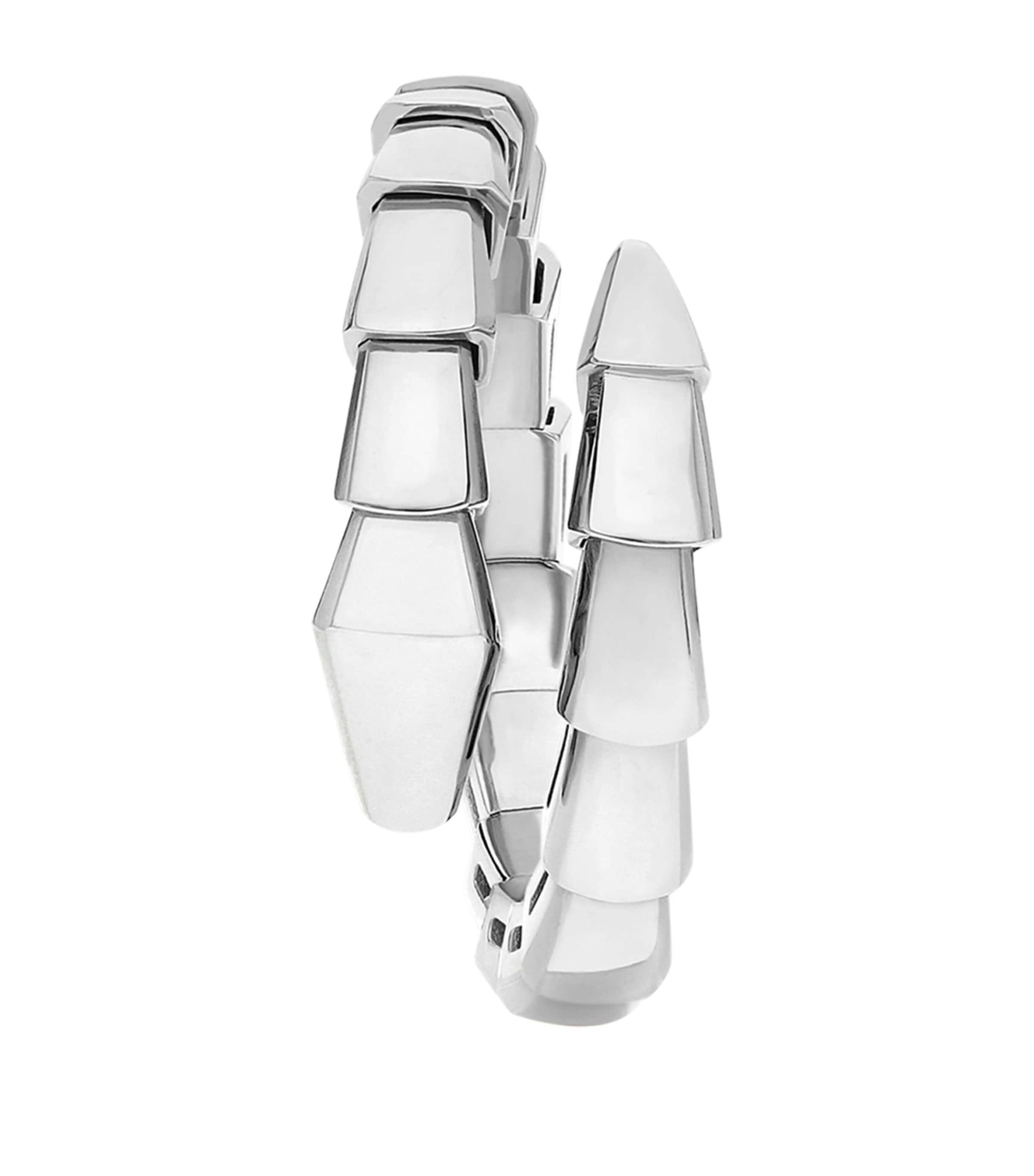 White Gold Serpenti Viper Ring WHITE GOLD Image 2