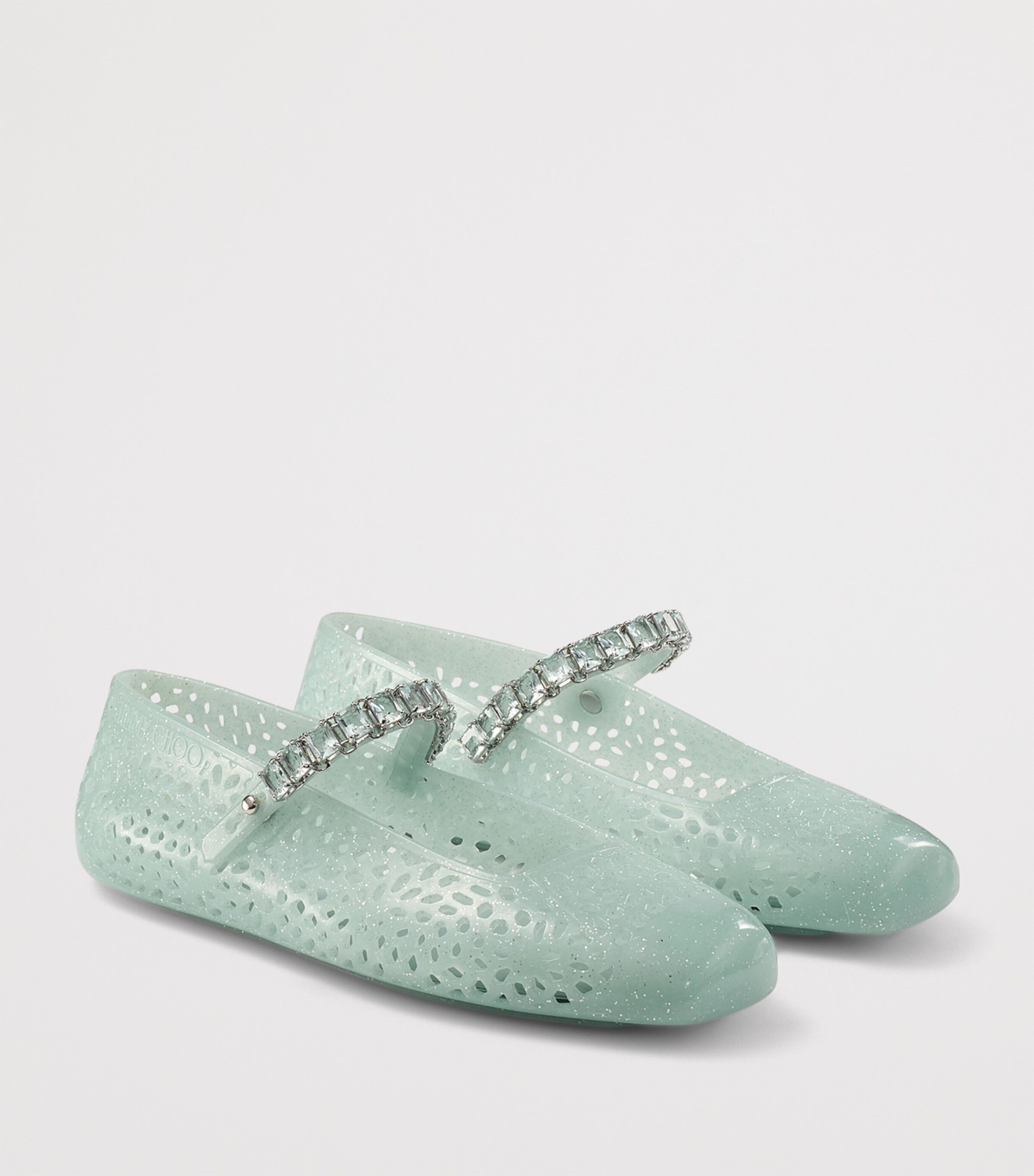 Jimmy Choo The Jelly Ballet Flats Light Verde/silver M Image 5
