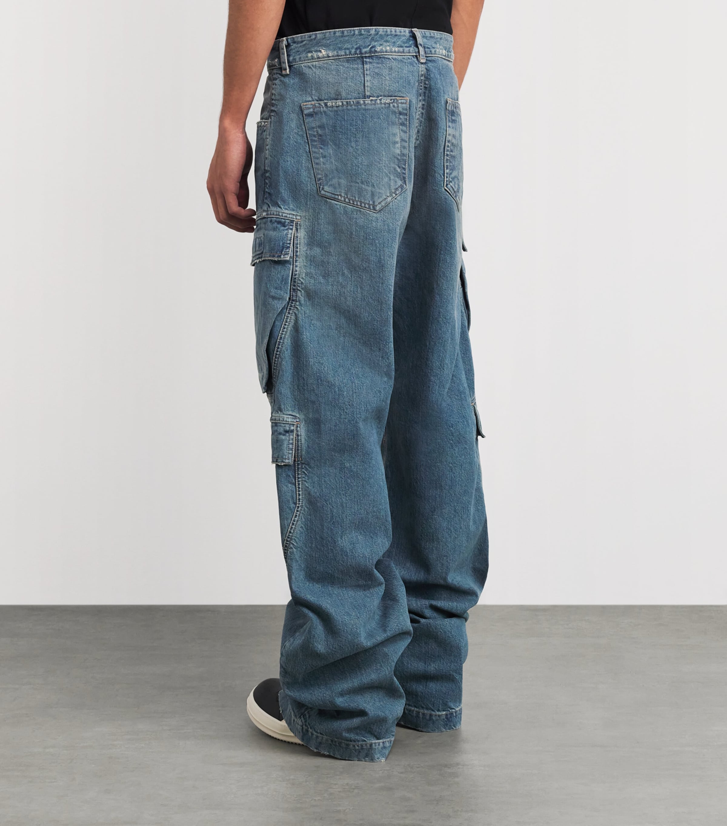 Double Cargo Jeans WASHED INDIGO - 28 Image 4