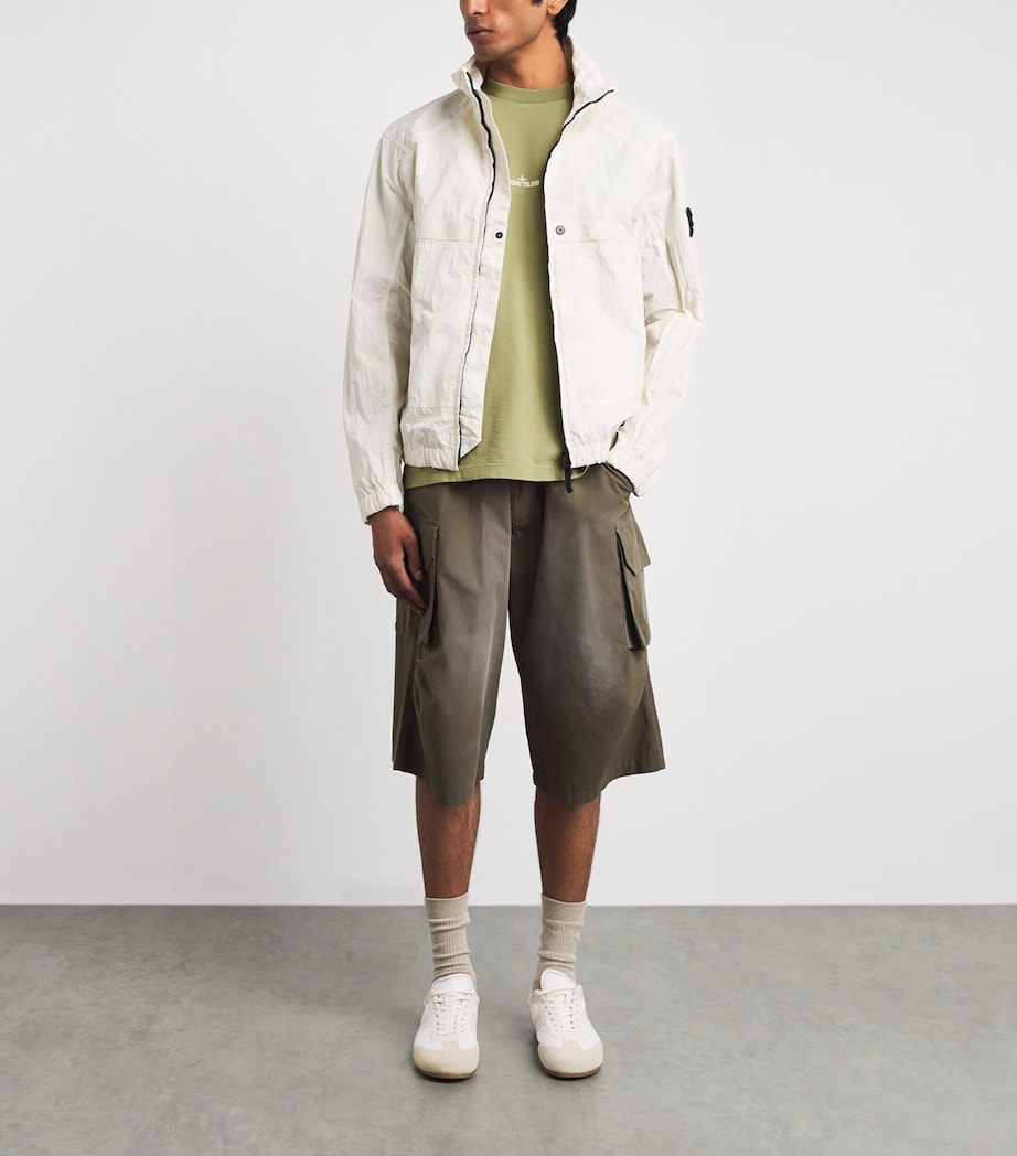 Stone Island Mens Organic Cotton Logo T-Shirt Image 2