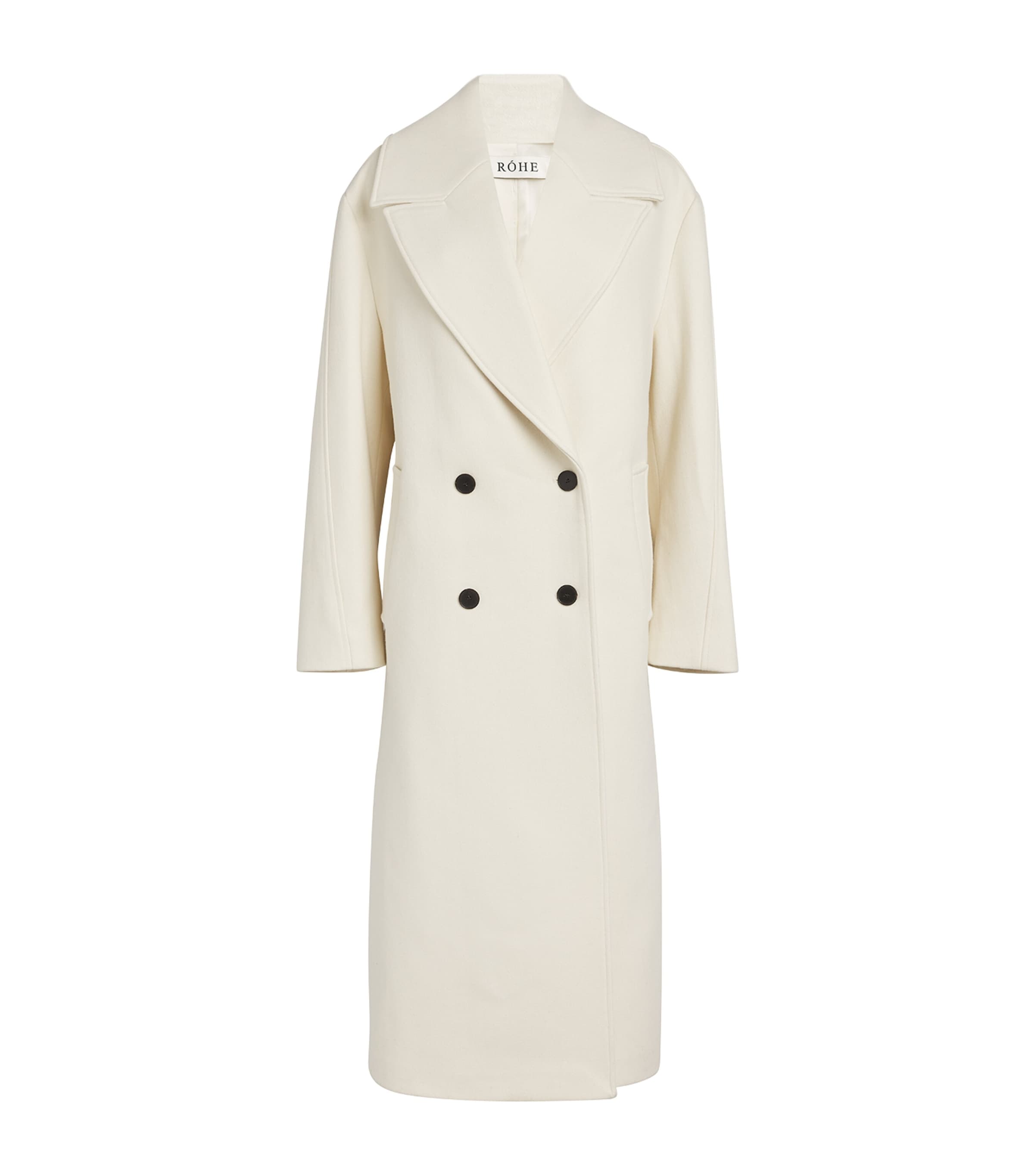 Rohe Wool-blend Oversized Coat In Ivory