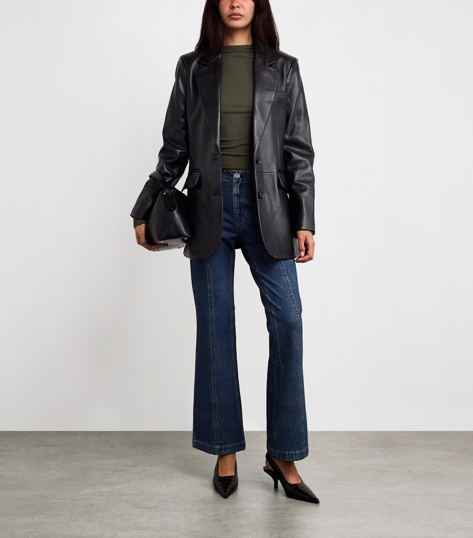 Ash Leather Jacket BLACK Image 2