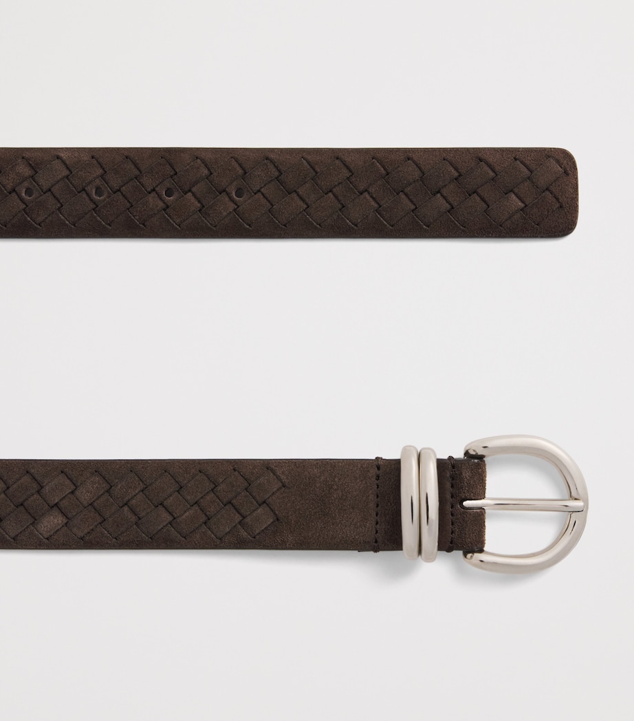 Officine Creative Suede Woven Belt Cotto Image 3