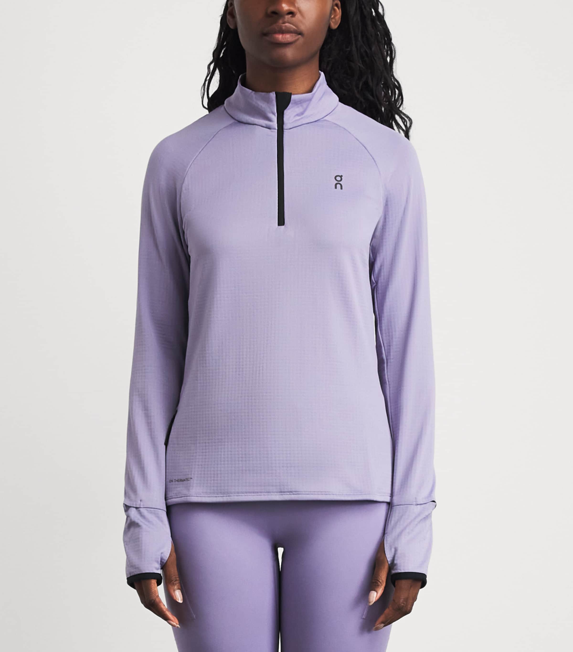 On Womens Climate Quarter-Zip Top Mallow Image 4