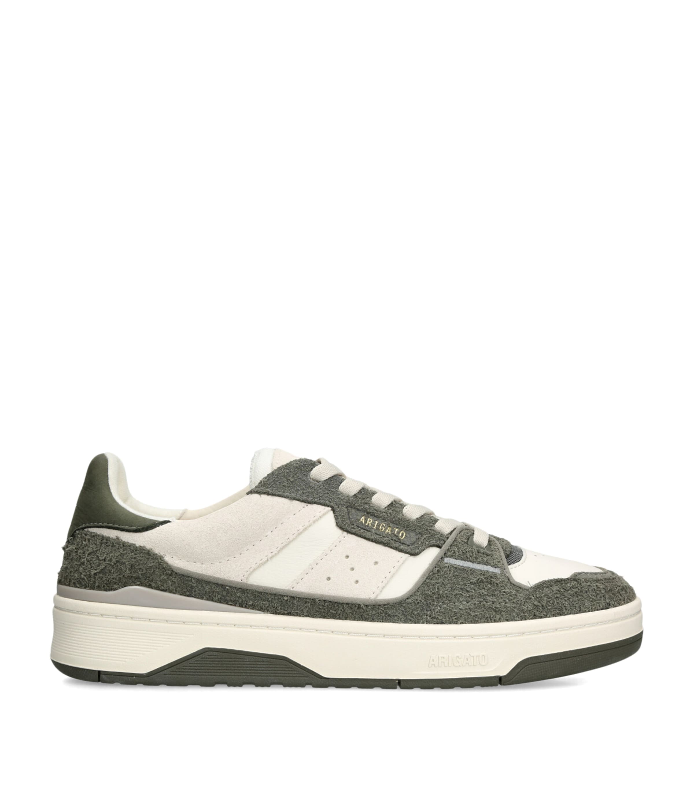 Axel Arigato Suede Clay Low-Top Sneakers Green Comb Image 1