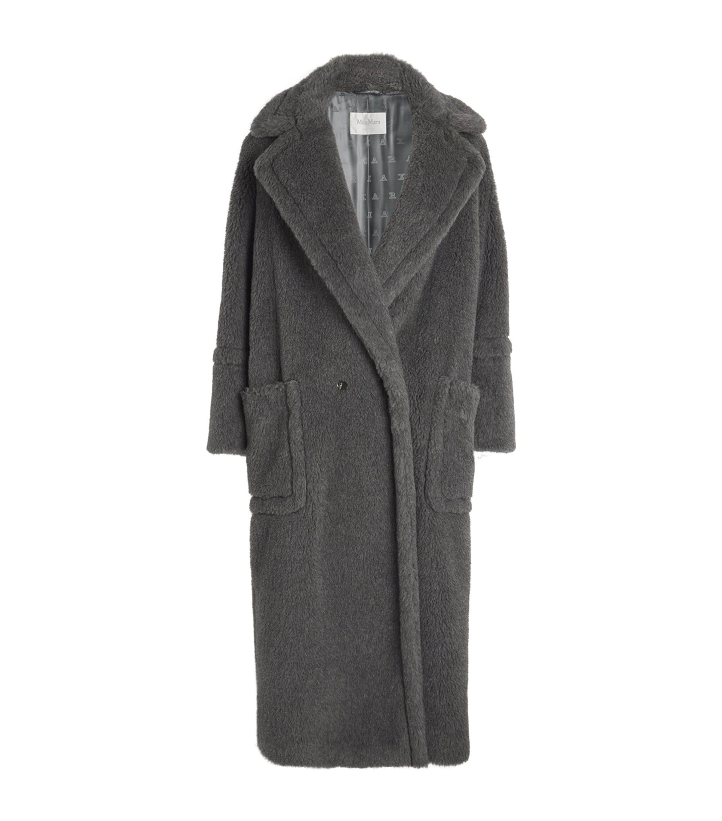 Shop Max Mara Teddy Bear Icon Coat In Blue