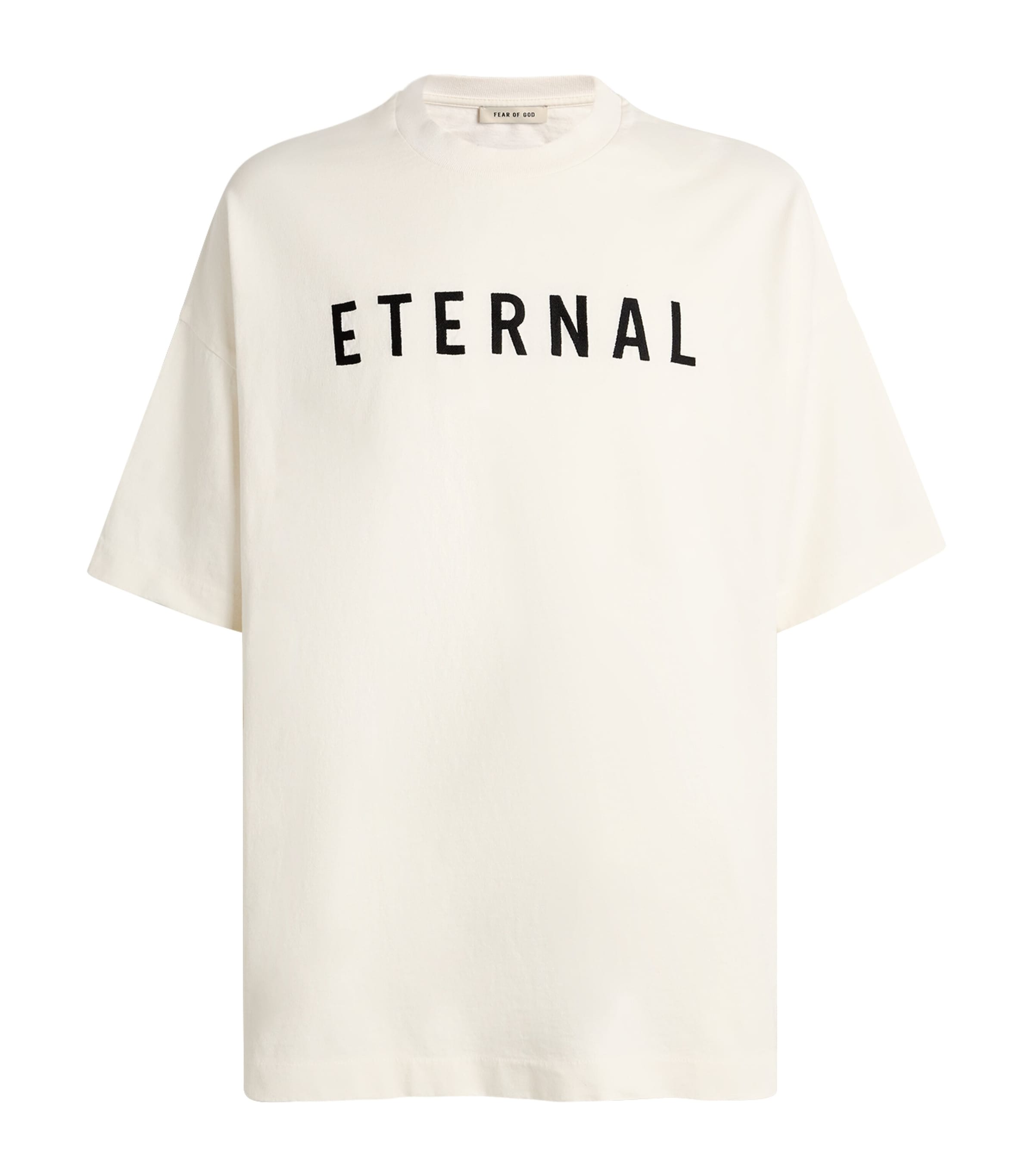 Fear Of God Eternal Oversized Logo-detailed Cotton-jersey T-shirt In White