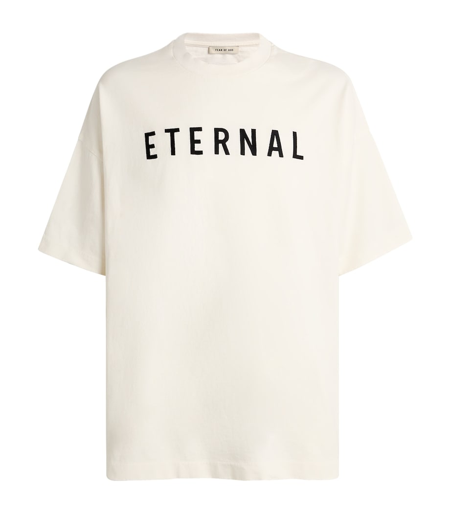 Cotton Oversized Eternal T-Shirt WHITE Image 1