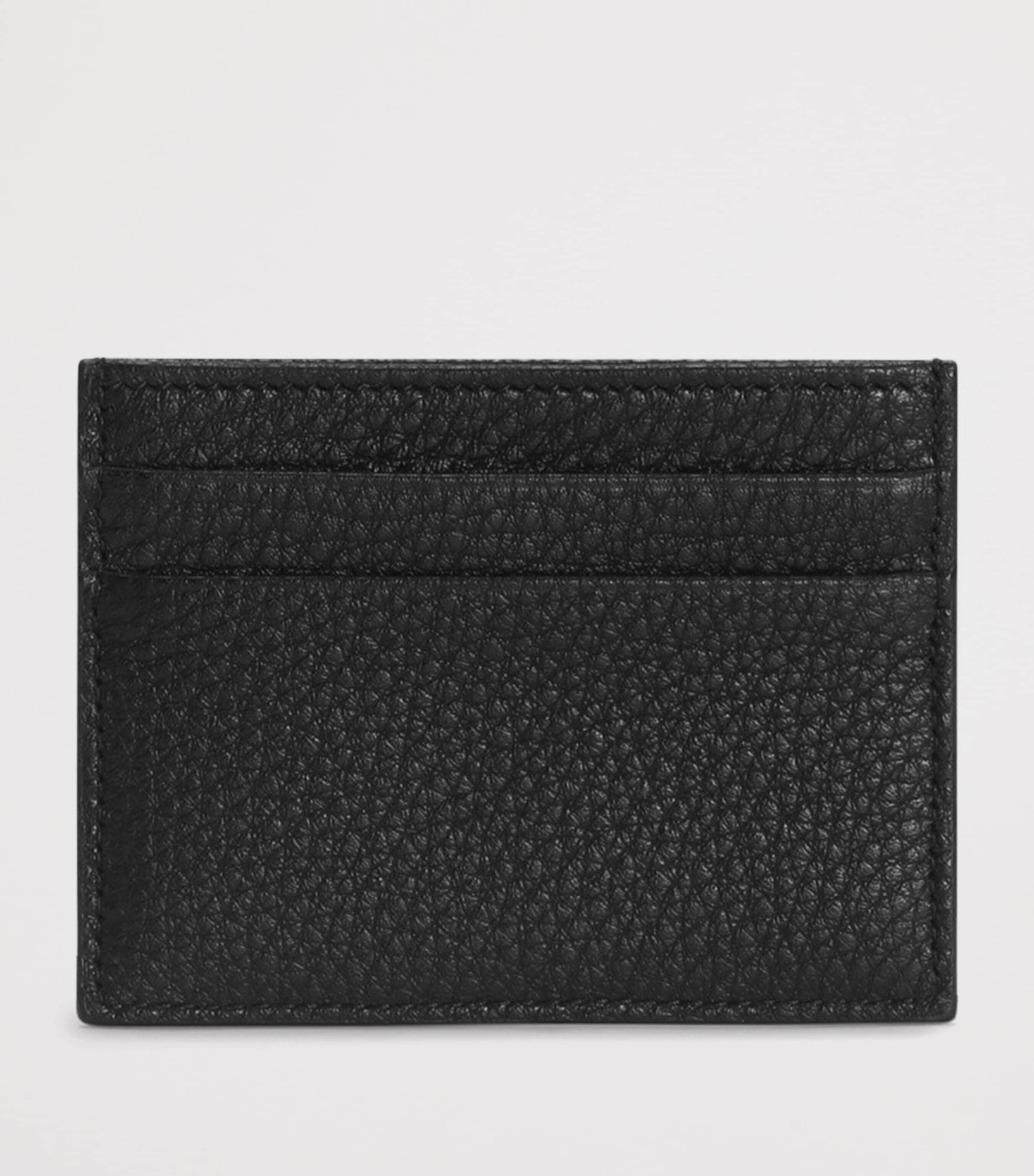 Dolce&Gabbana Leather Logo Plaque Card Holder Black Image 3
