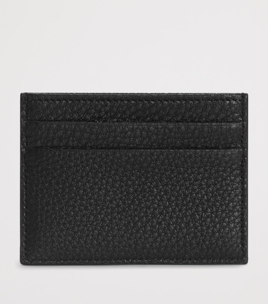Dolce&Gabbana Leather Logo Plaque Card Holder Black Image 3