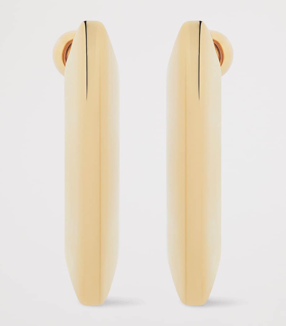 Large Structural Earrings GOLDEN YELLOW Image 3