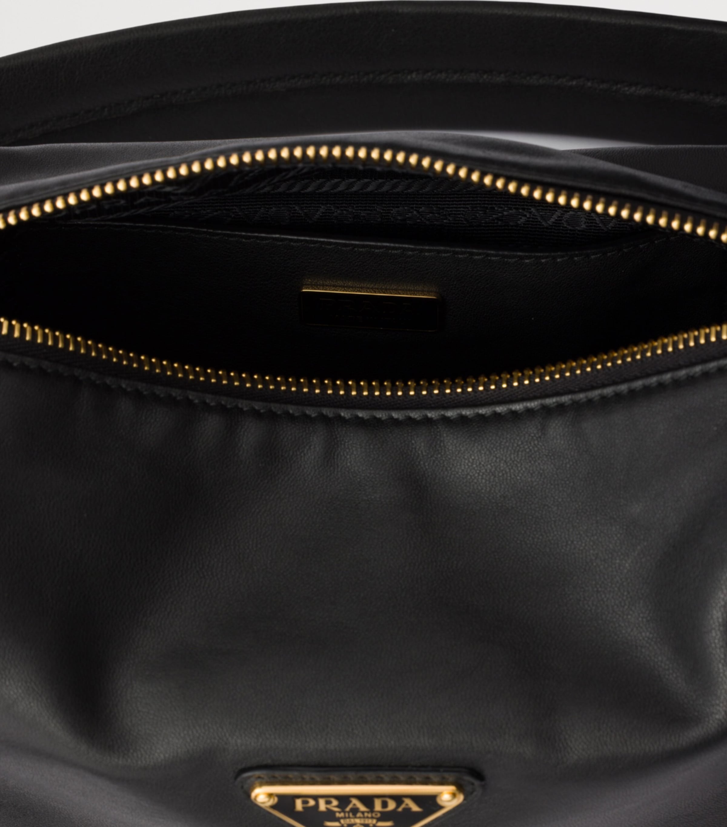 Prada Small Leather Explore Shoulder Bag Black Image 4