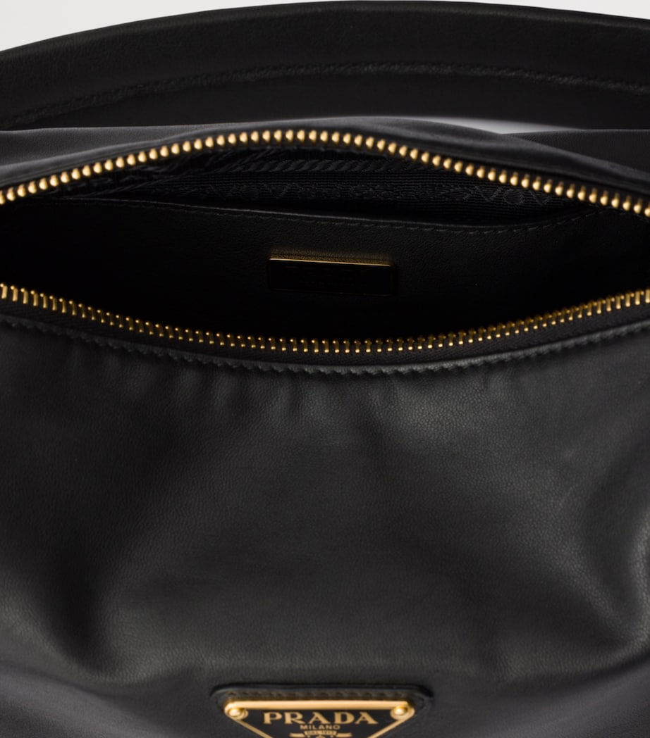 Prada Small Leather Explore Shoulder Bag Black Image 4