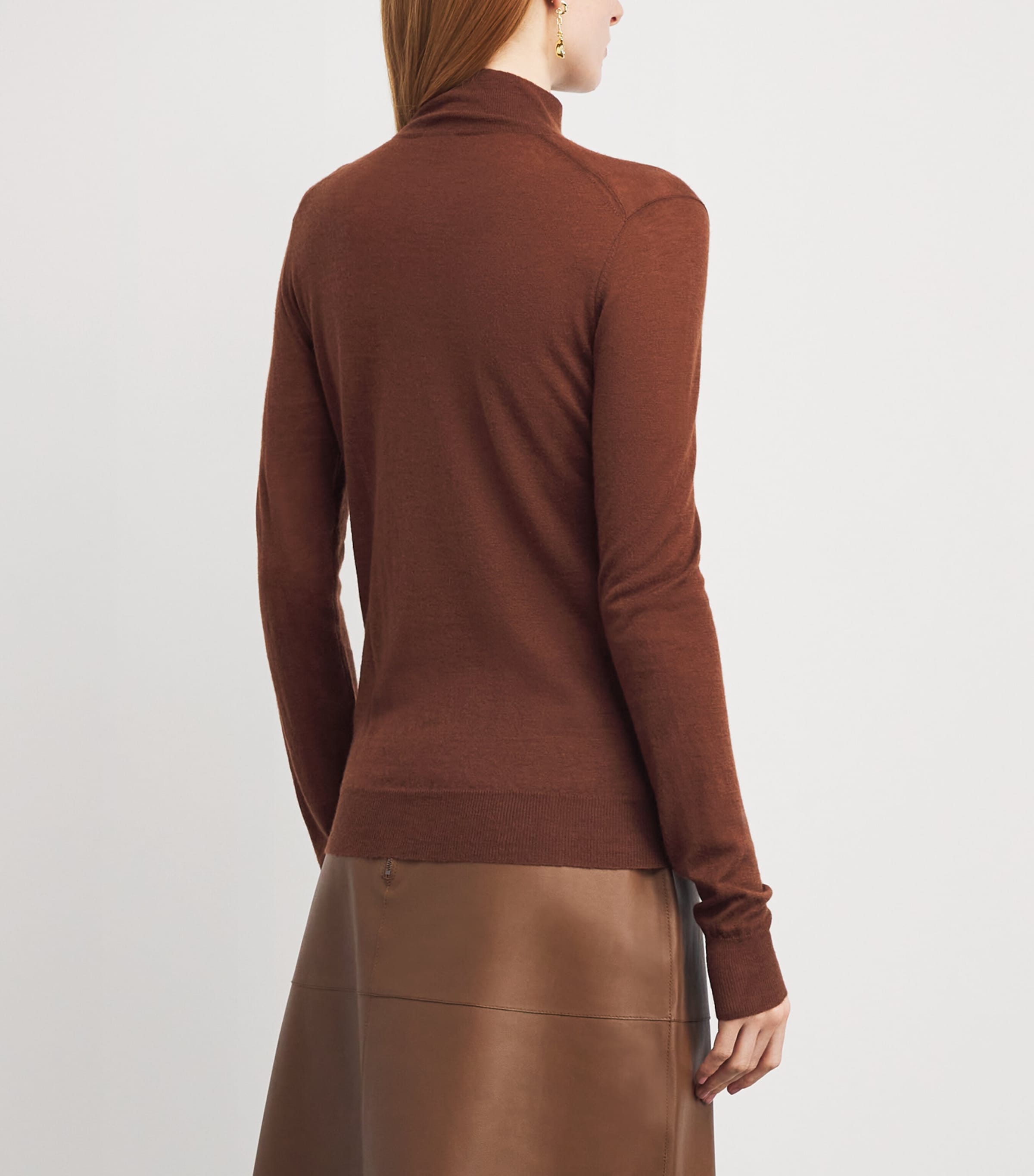 Cashair High-Neck Sweater CINNAMON Image 4