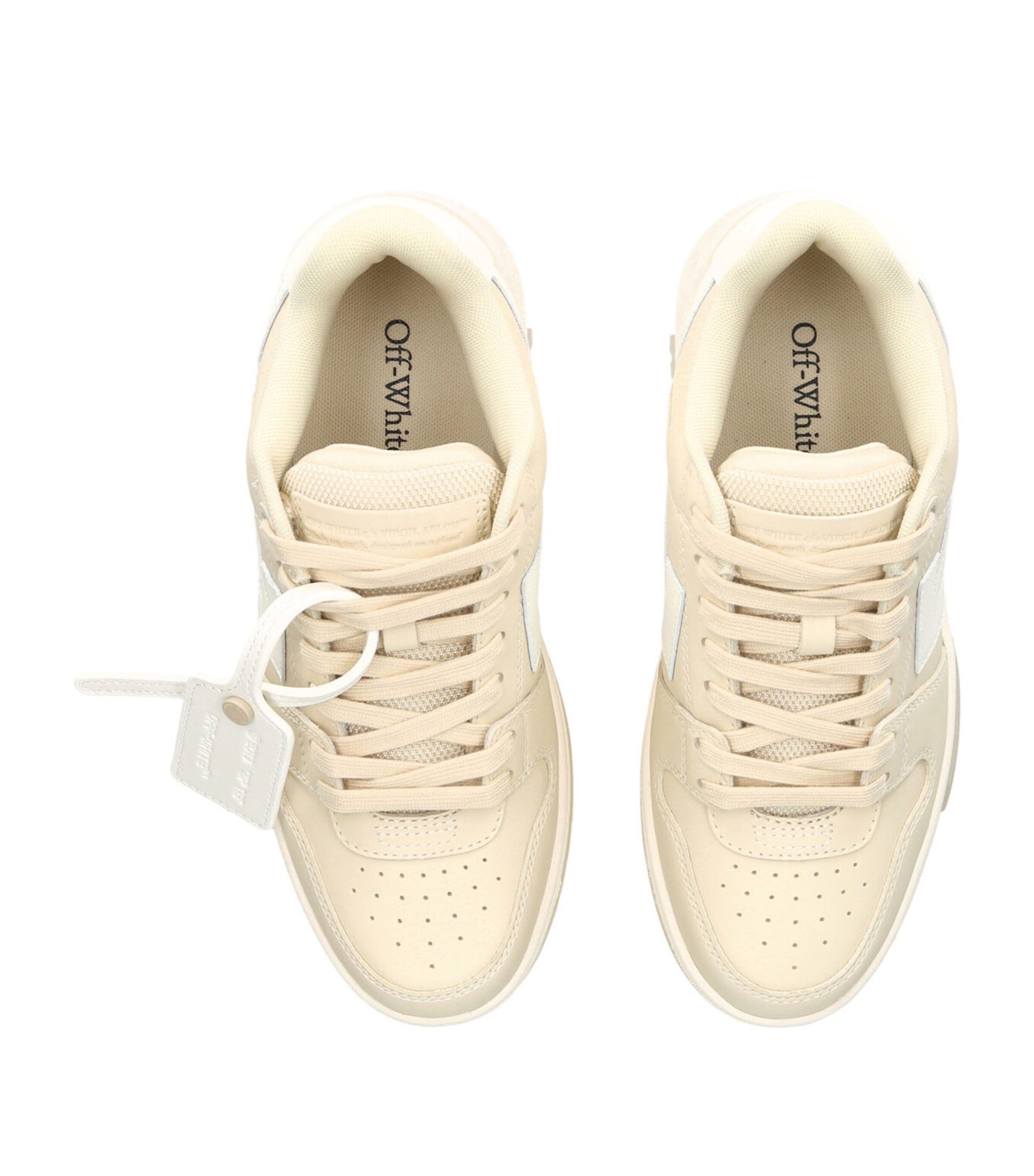 Off White Leather Out of Office Sneakers Harrods UK