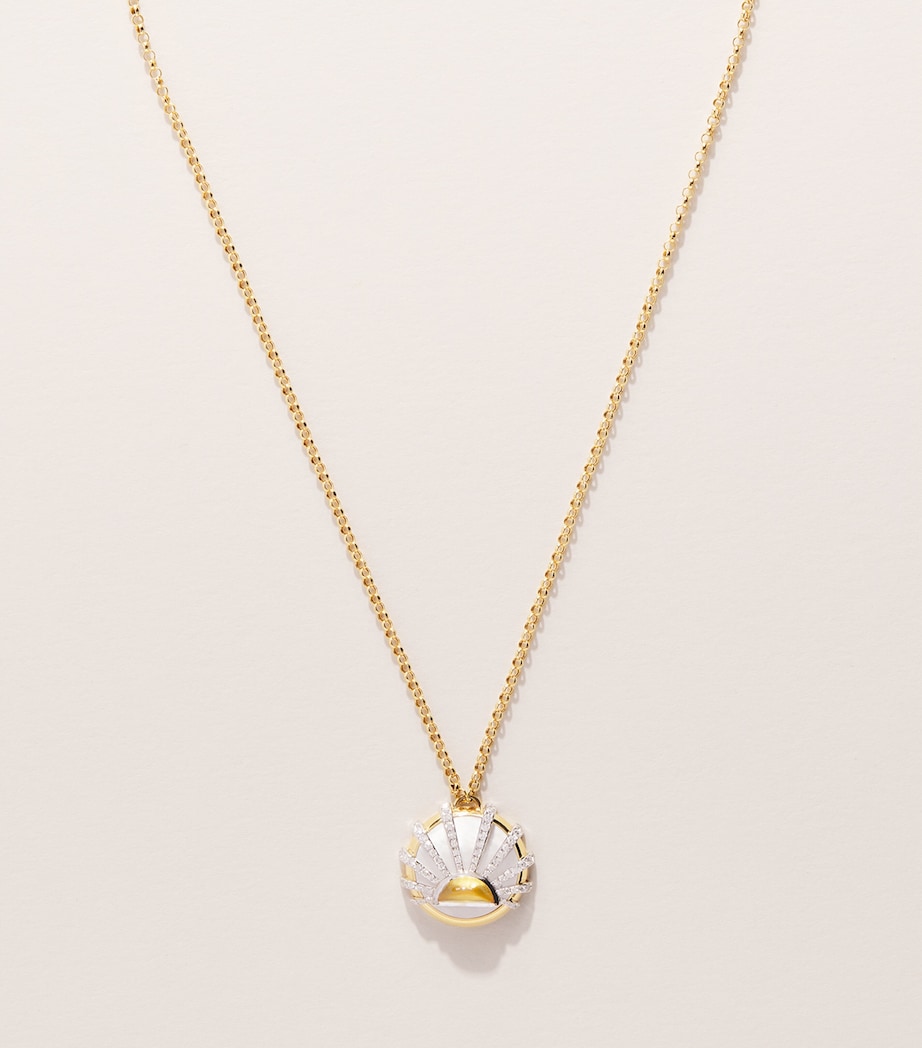L'ATELIER NAWBAR Yellow Gold and Diamond Lot N*93 Sun Dawn Necklace Yellow Gold Image 1