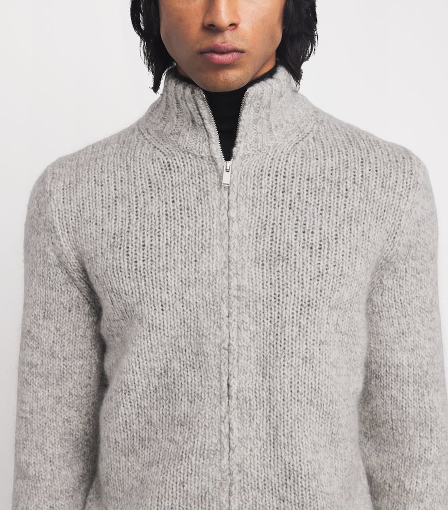 Wool-Silk Zip-Up Sweater 150GR Image 6