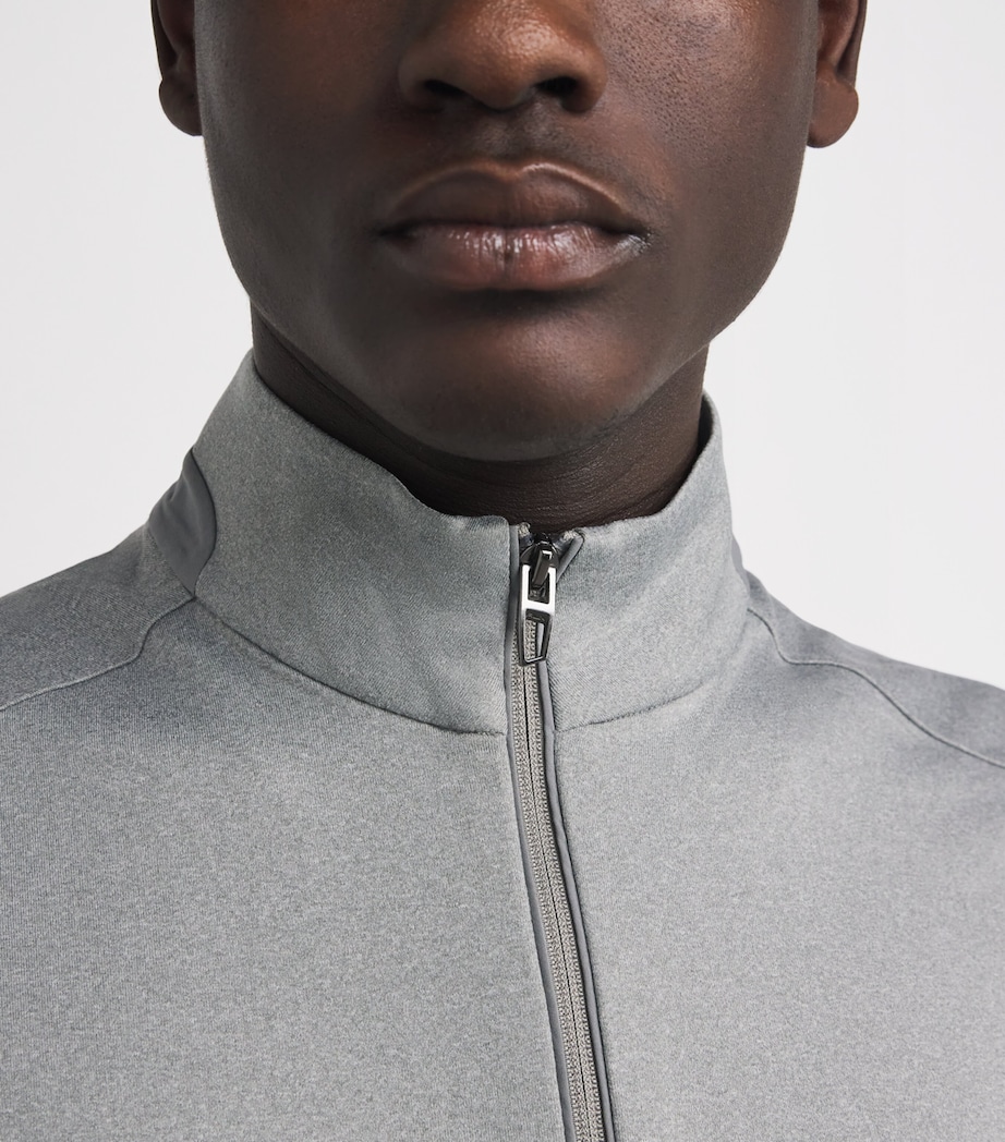 Stretch-Jersey Quarter-Zip Gilet ANDOVER HEATHER Image 6