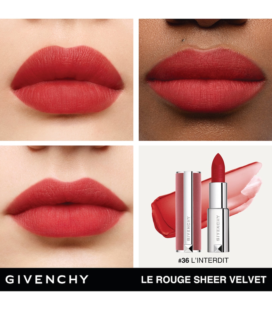 Le Rouge Sheer Velvet Refillable Matte Lipstick N36 Image 4