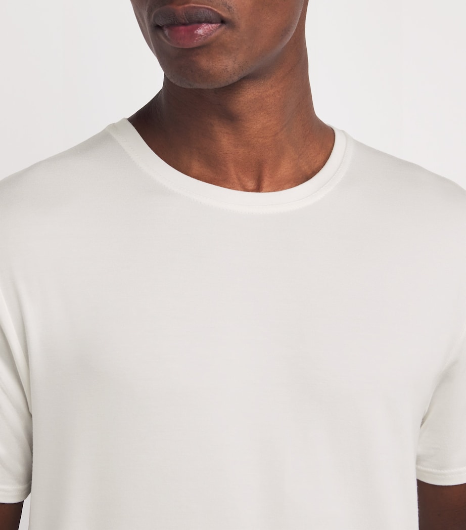 Stretch-Modal Lounge Classic T-Shirt WHT-WHITE Image 6