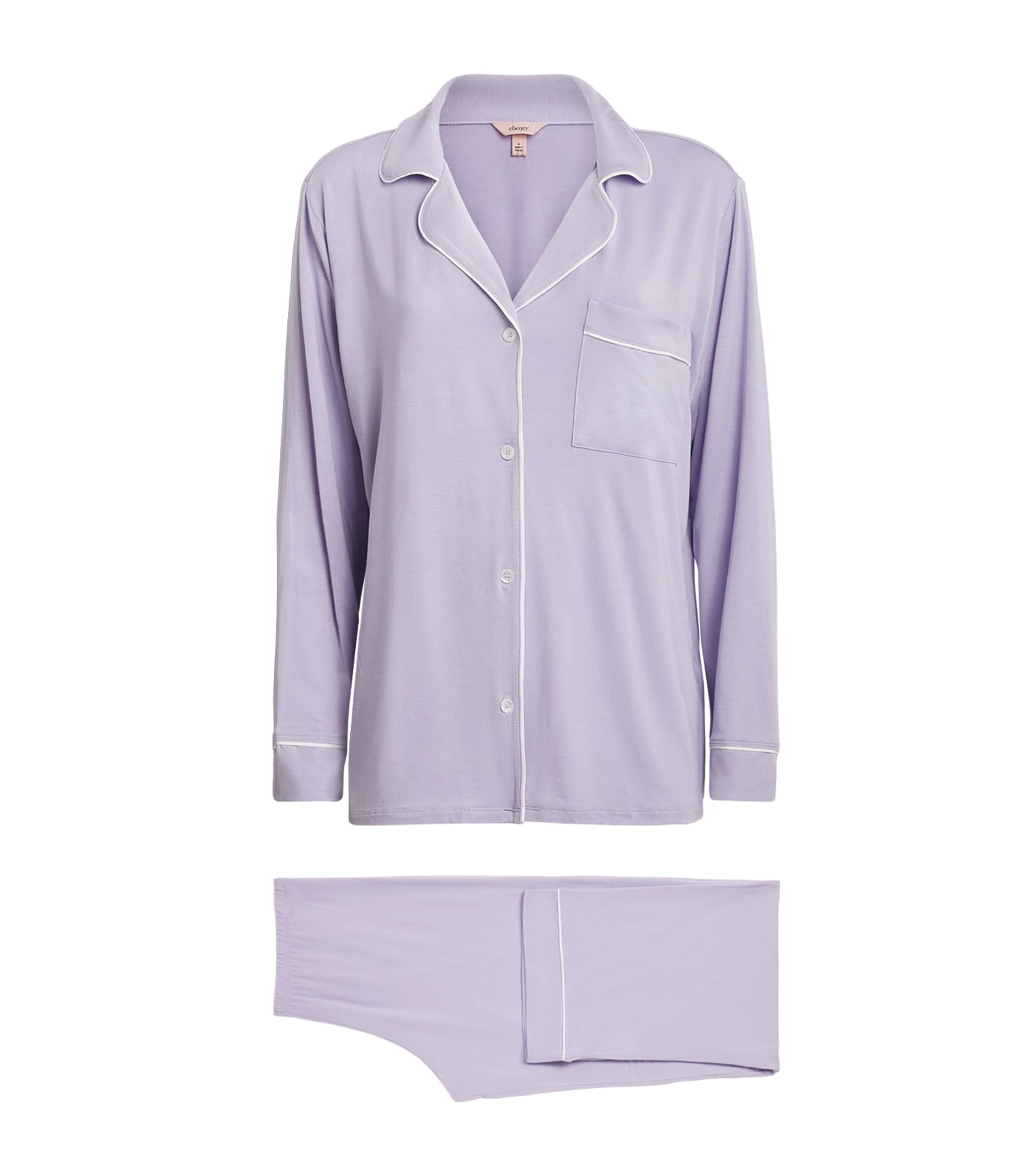 Eberjey Womens Gisele Pyjama Set Ldiv Lavender D Image 1