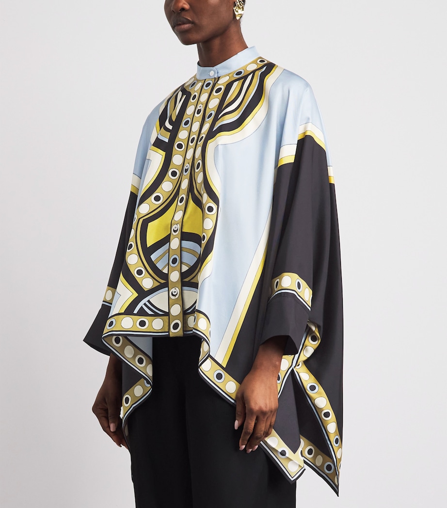 La Doublej Womens Silk Foulard Blouse Placée Image 4