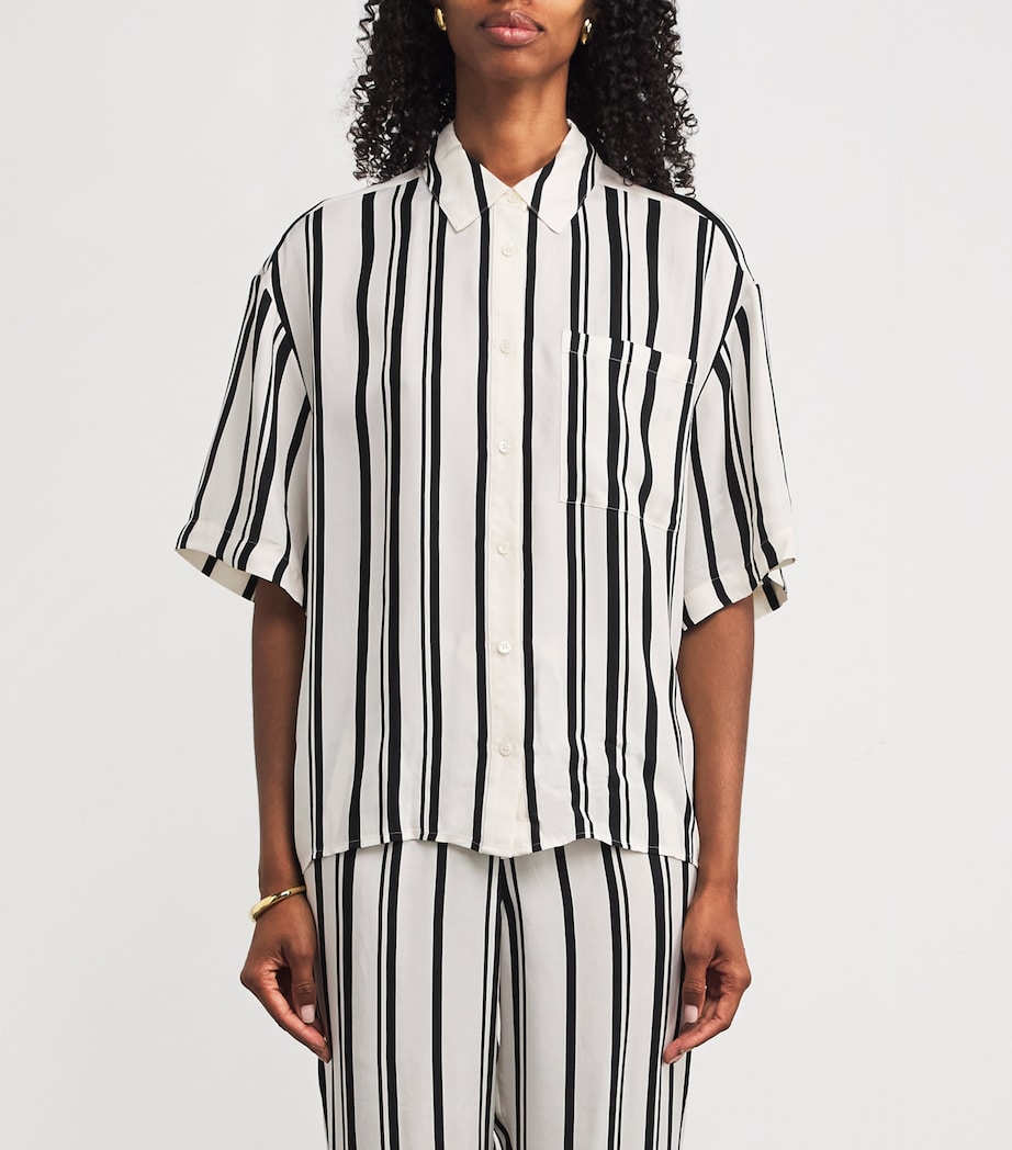 Satin Stripe Coco Shirt PRINT Image 3