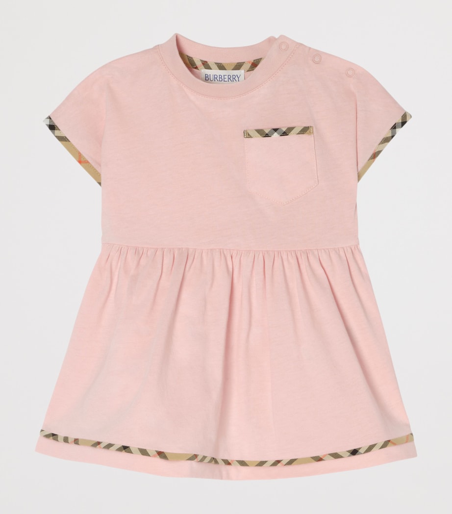 Burberry Kids Check-Trim Dress and Bloomers Set (1-18 Months) Bouquet Image 2