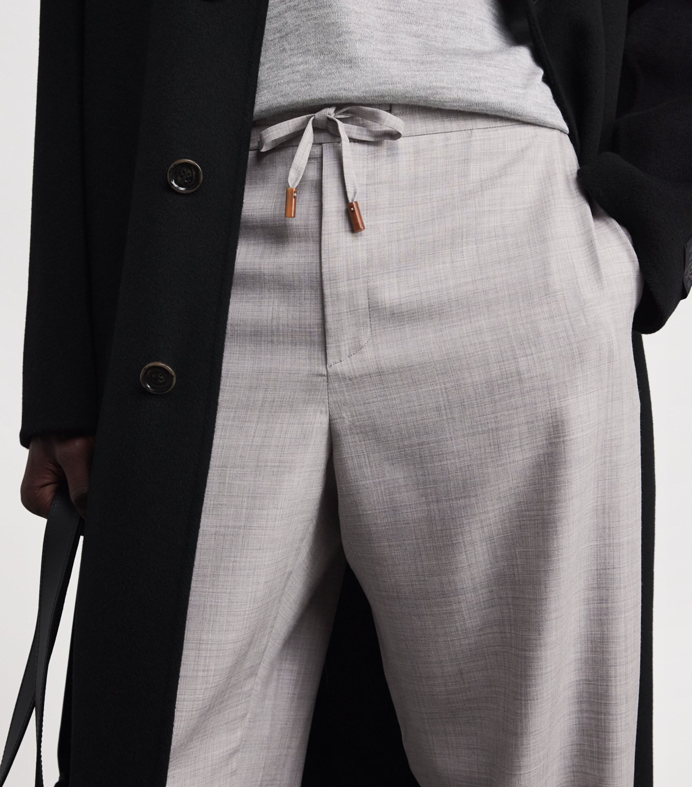 Cashmere-Linen Trousers 22 GREY Image 6