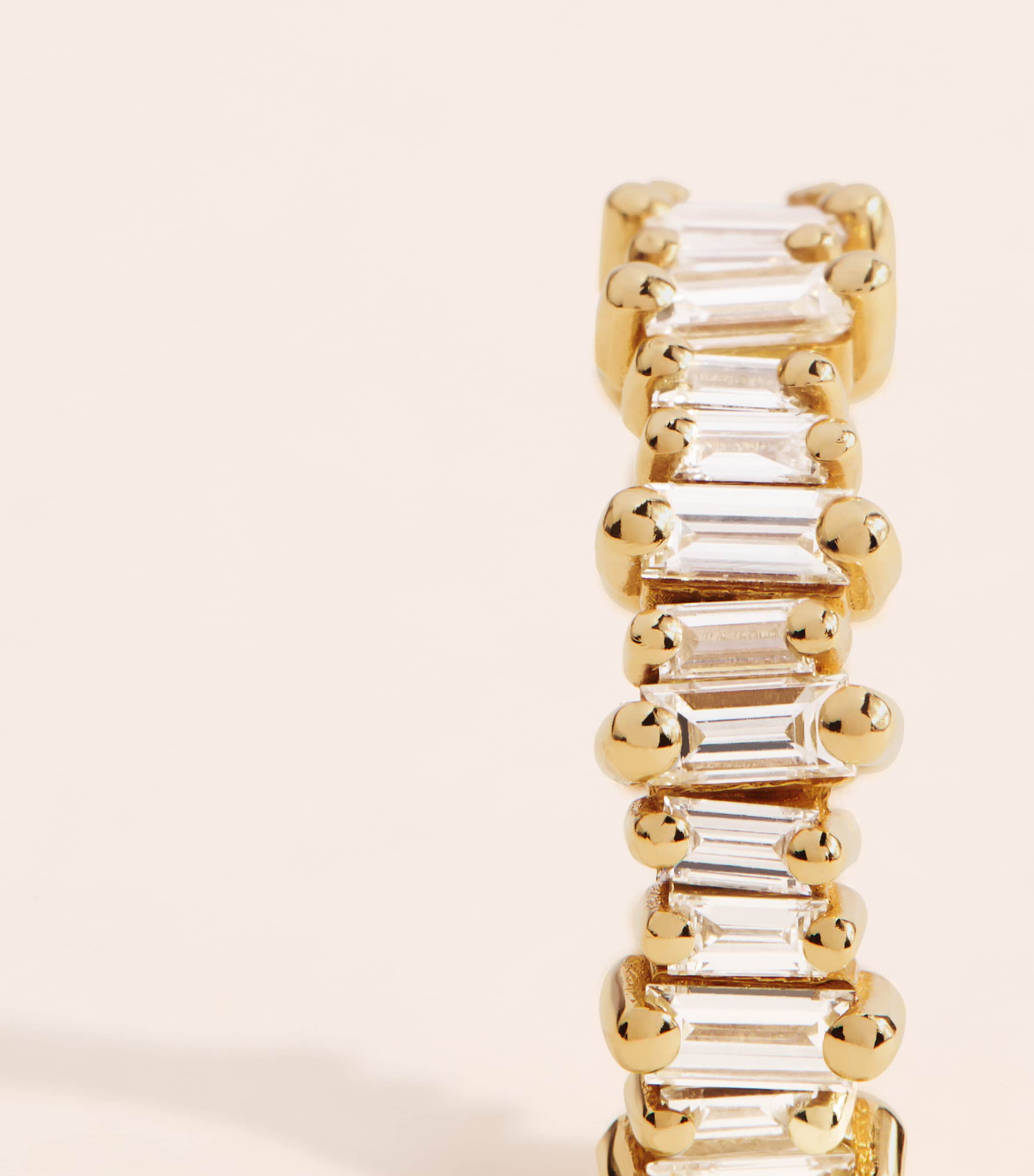 Suzanne Kalan Yellow Gold and Diamond Bold Eternity Ring Yg/wd Image 3