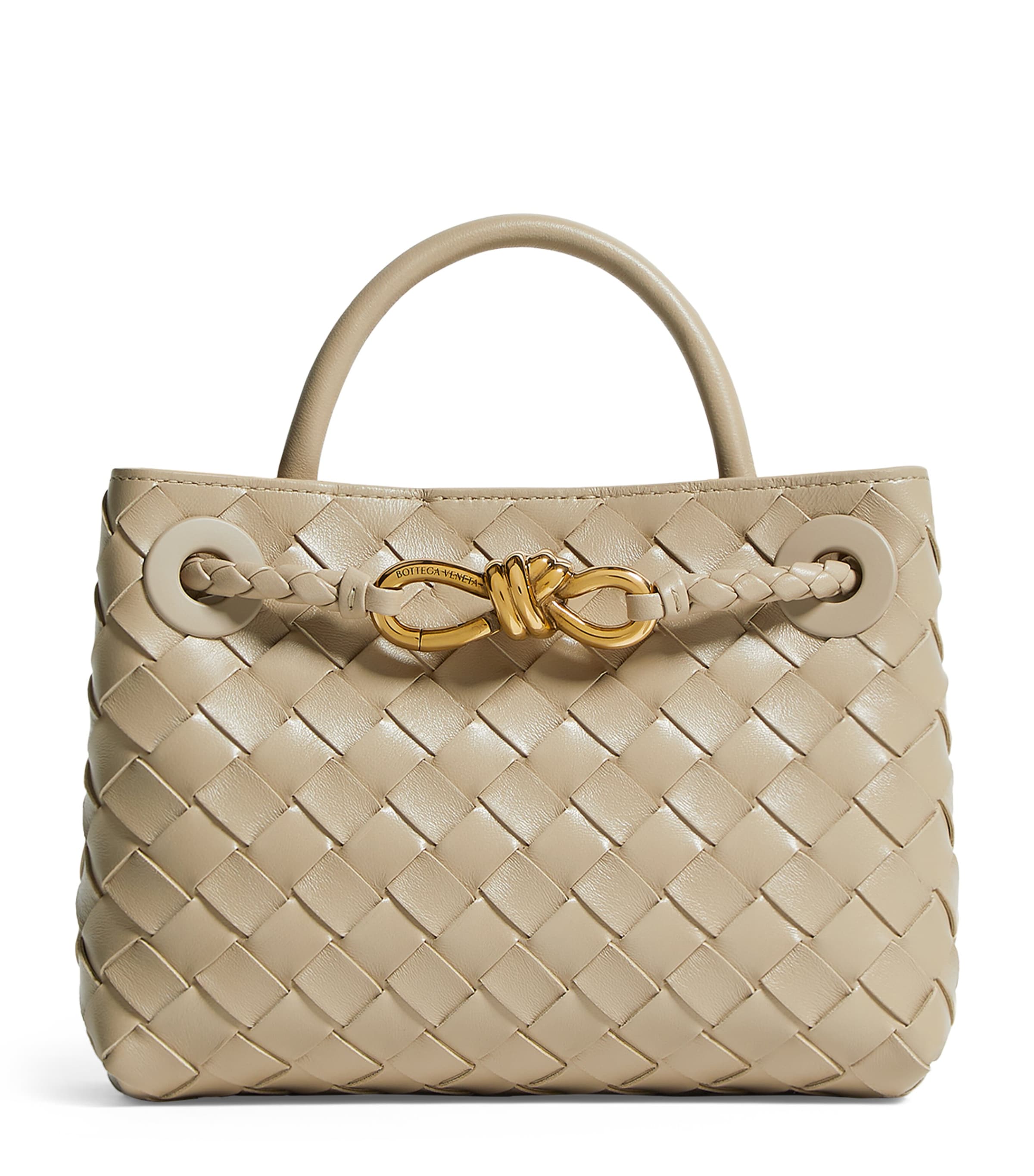 Bottega Veneta Womens Mini Leather Andiamo Top-Handle Bag Image 1