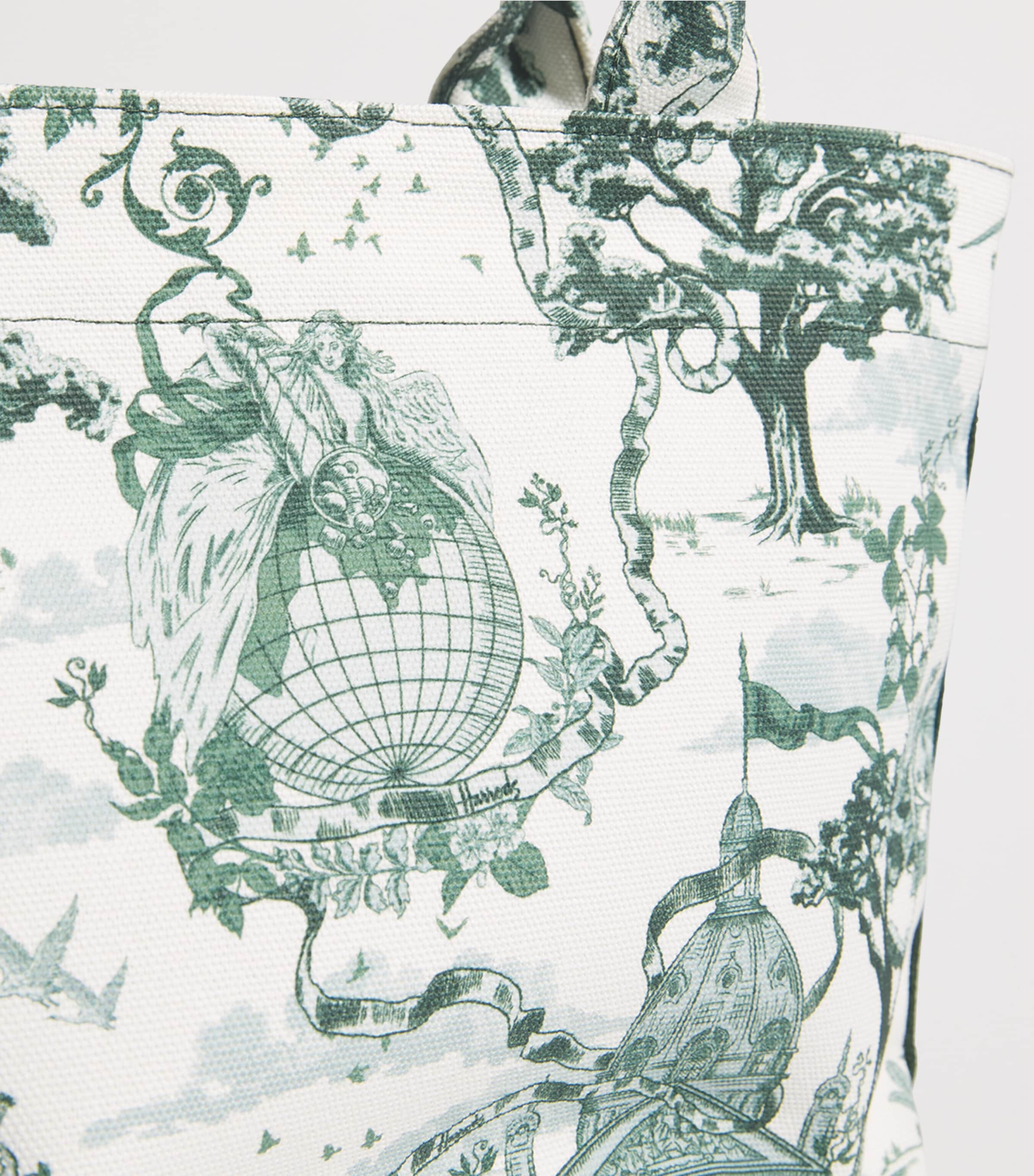 Harrods Small Toile Tote Bag Toile Image 4
