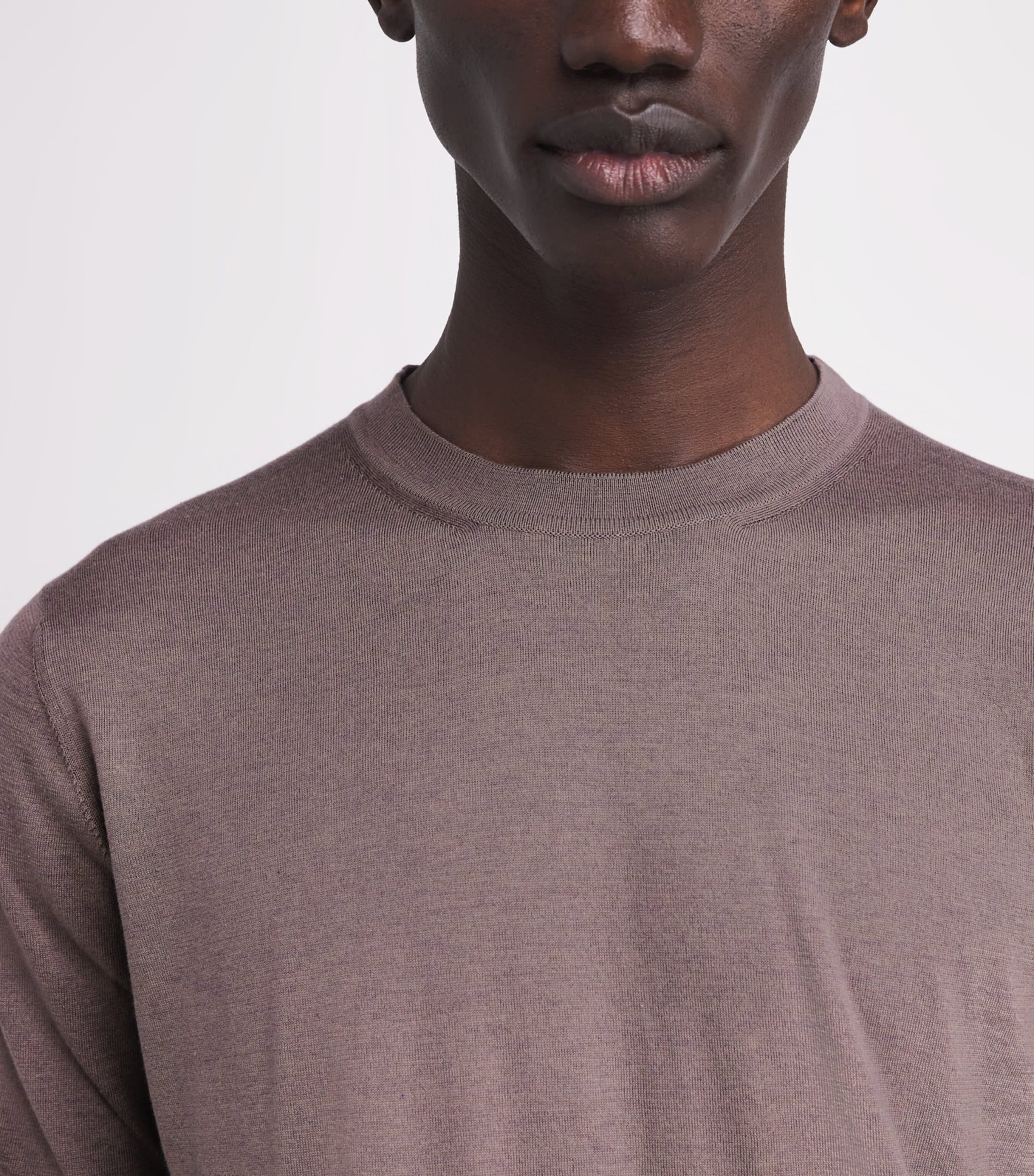 Cotton-Cashmere T-Shirt E.12-VISONE Image 6