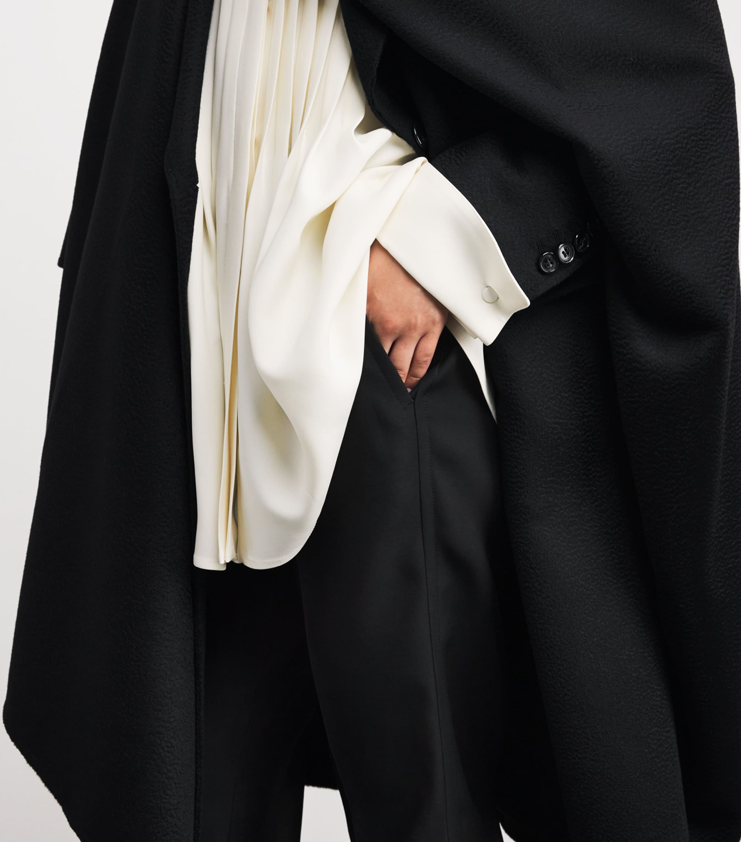 Wool-Silk Flared Trousers 1000 Image 6