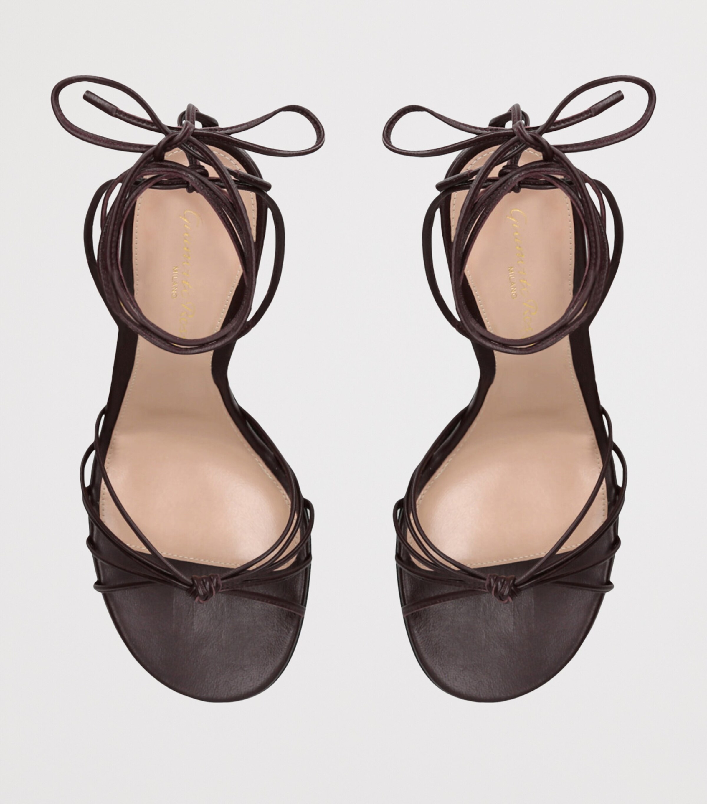 Gianvito Rossi Leather Gwyneth Sandals 80 Black Image 4