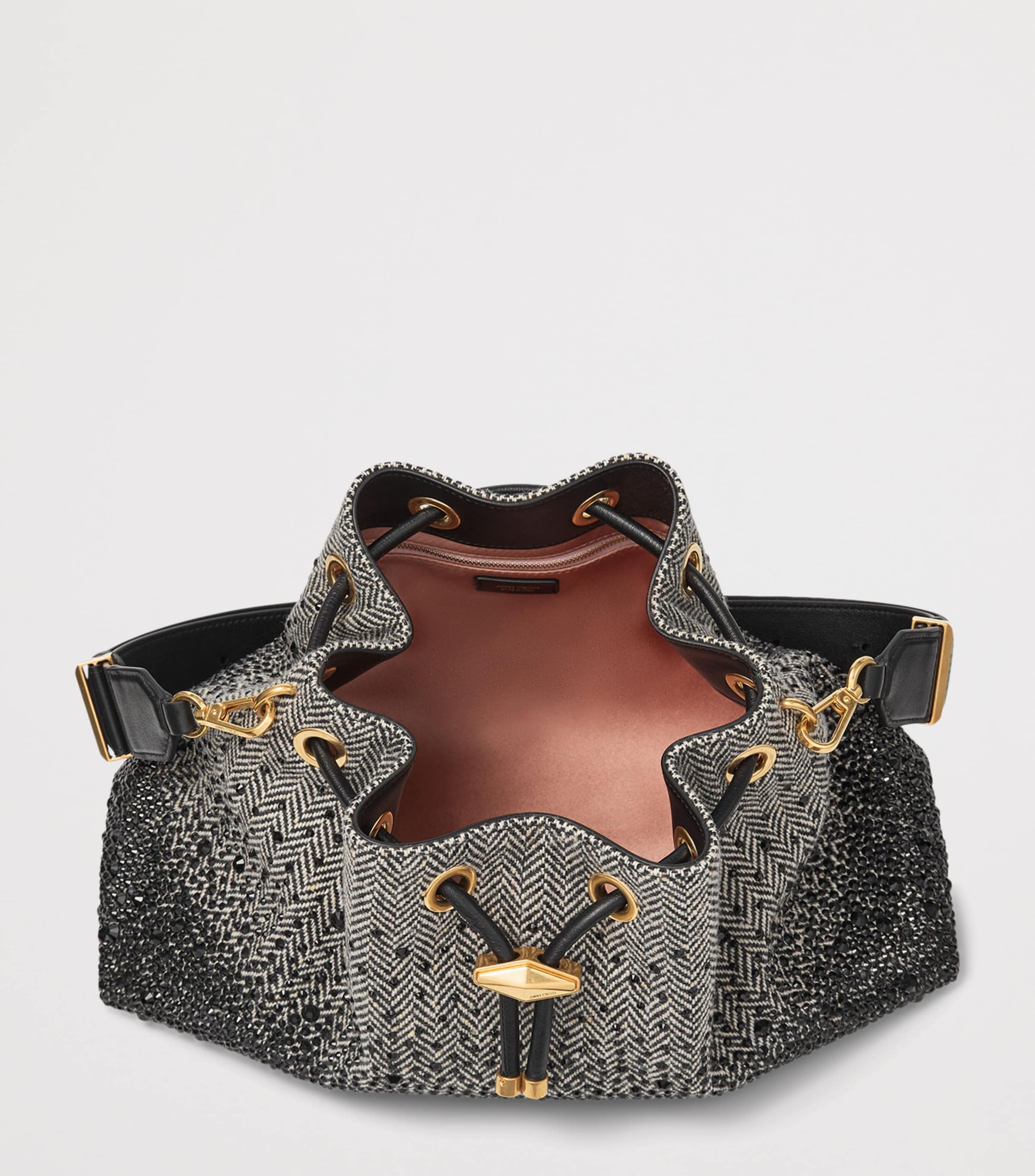 Jimmy Choo Bon Bon Shoulder Bag Black/bamboo Mix/bla Image 4