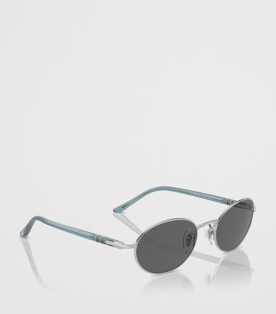 Persol Ida Oval Sunglasses Silver Image 6