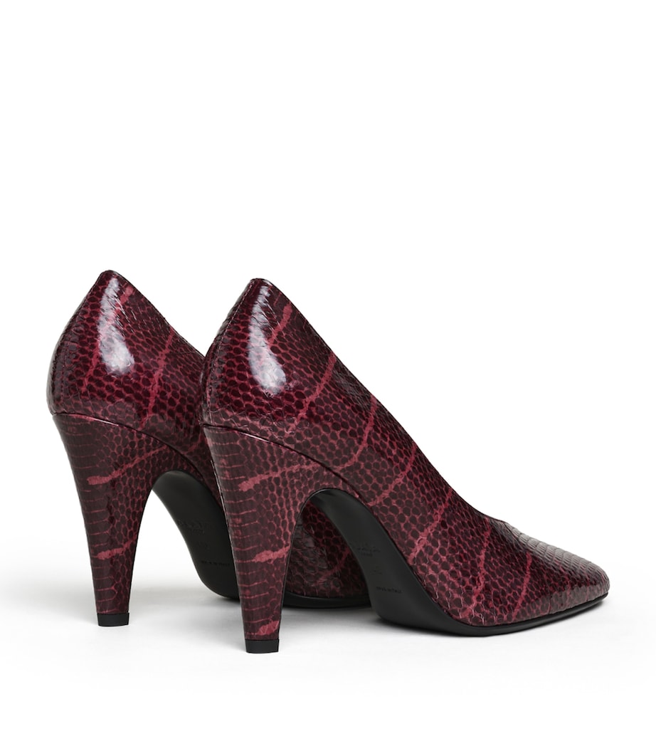 Alaïa Snakeskin Cone Pumps 90 Bordeaux Image 3