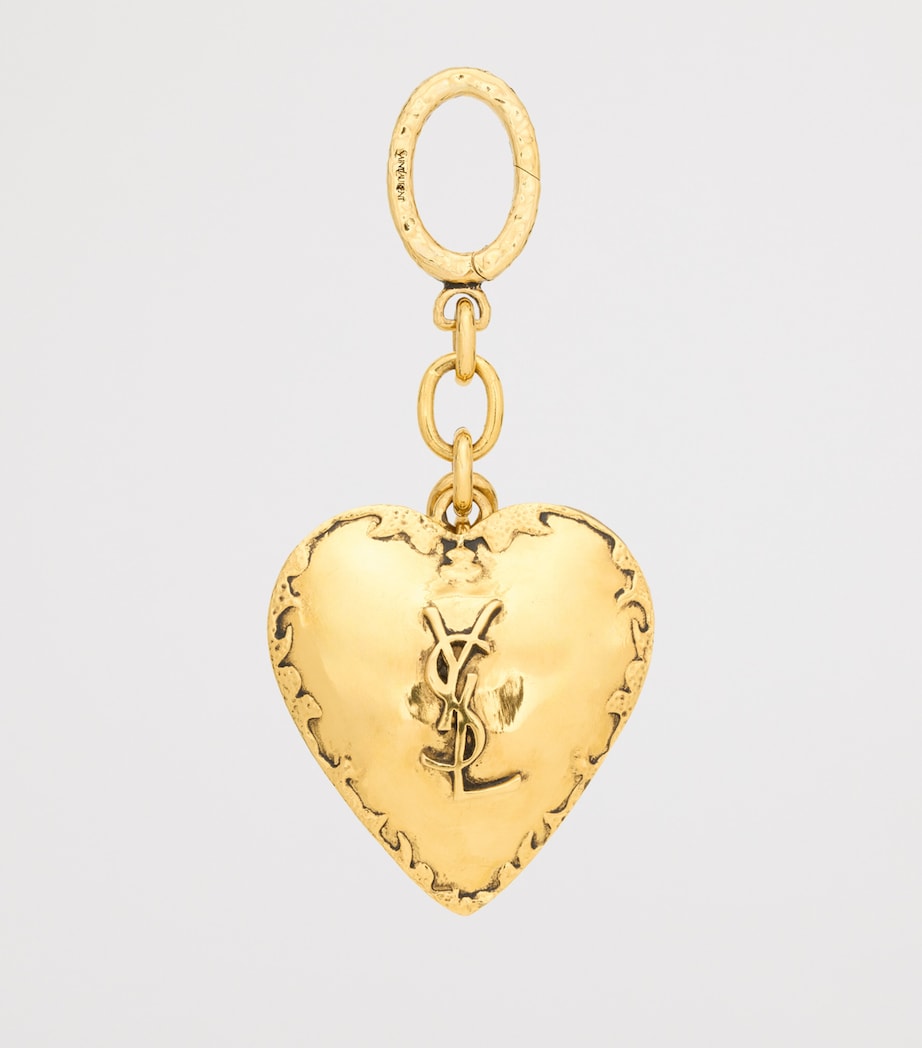 Saint Laurent Cassandre Heart Bag Charm Image 2