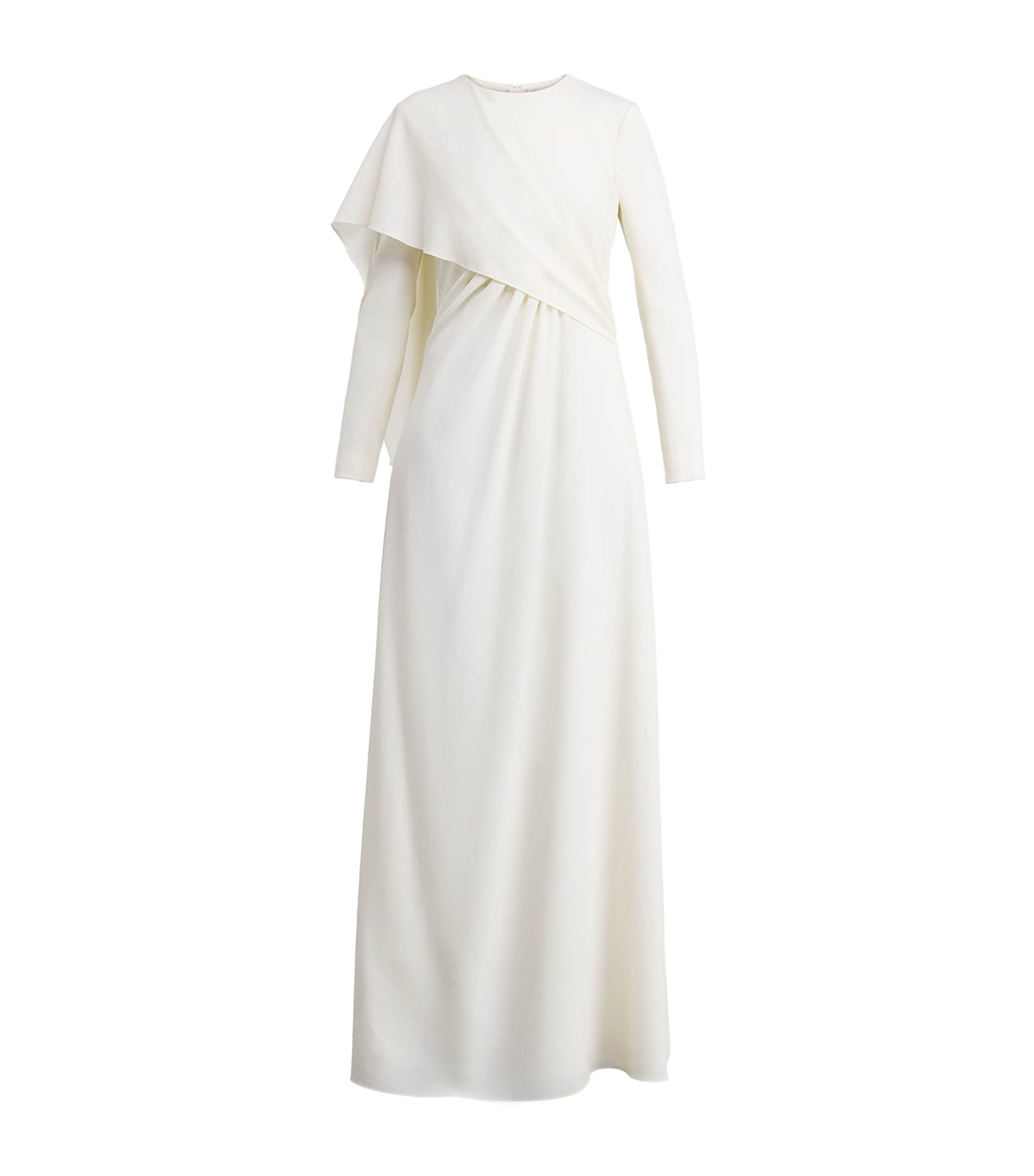 Wool Crepe Aleska Maxi Dress