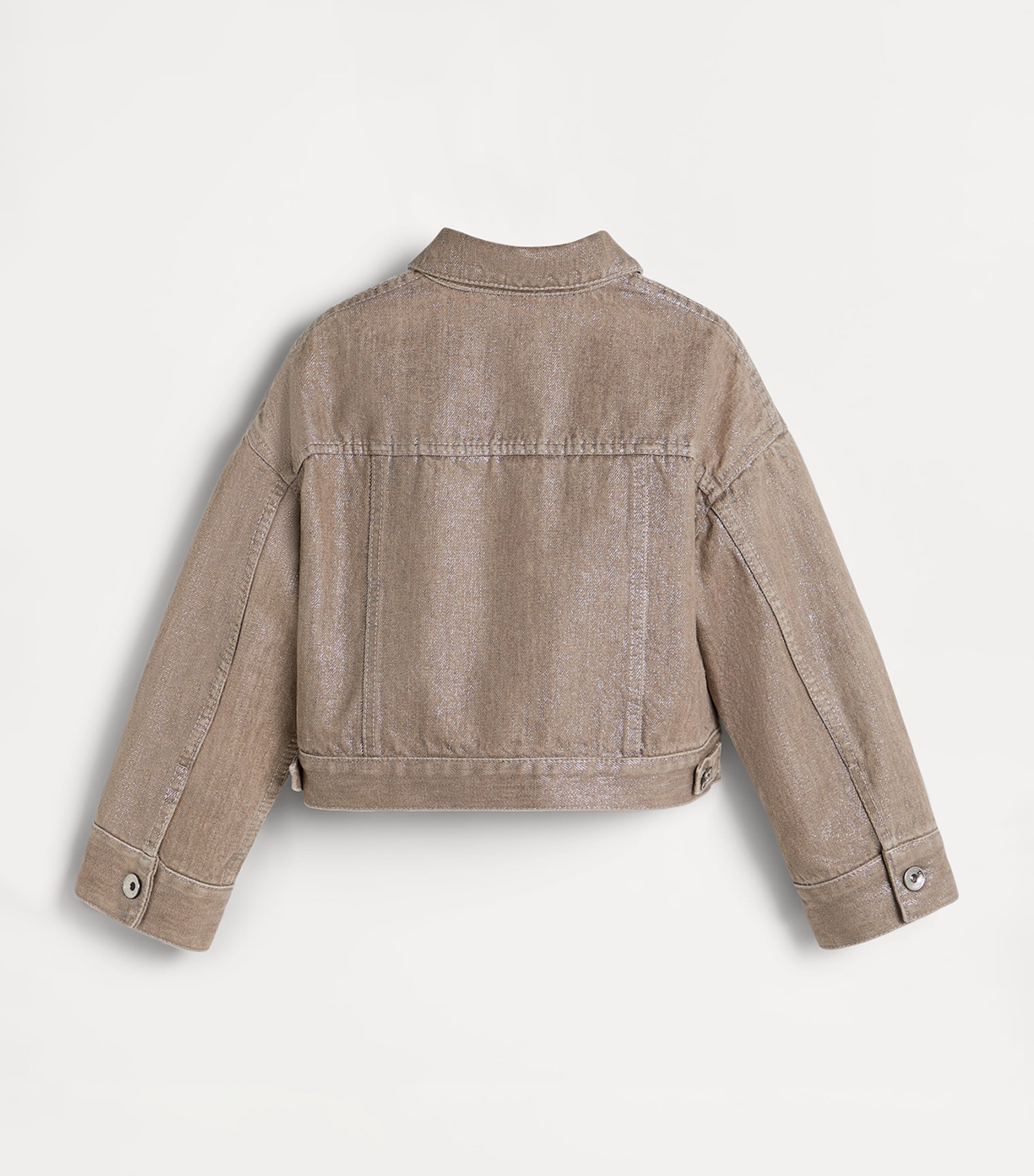 Brunello Cucinelli Kids Metallic Denim Jacket (4-6 Years) Image 2