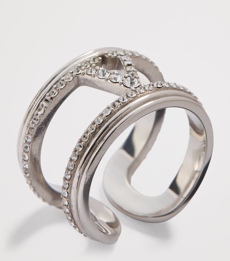 Embellished VLogo Ring DFH Image 5